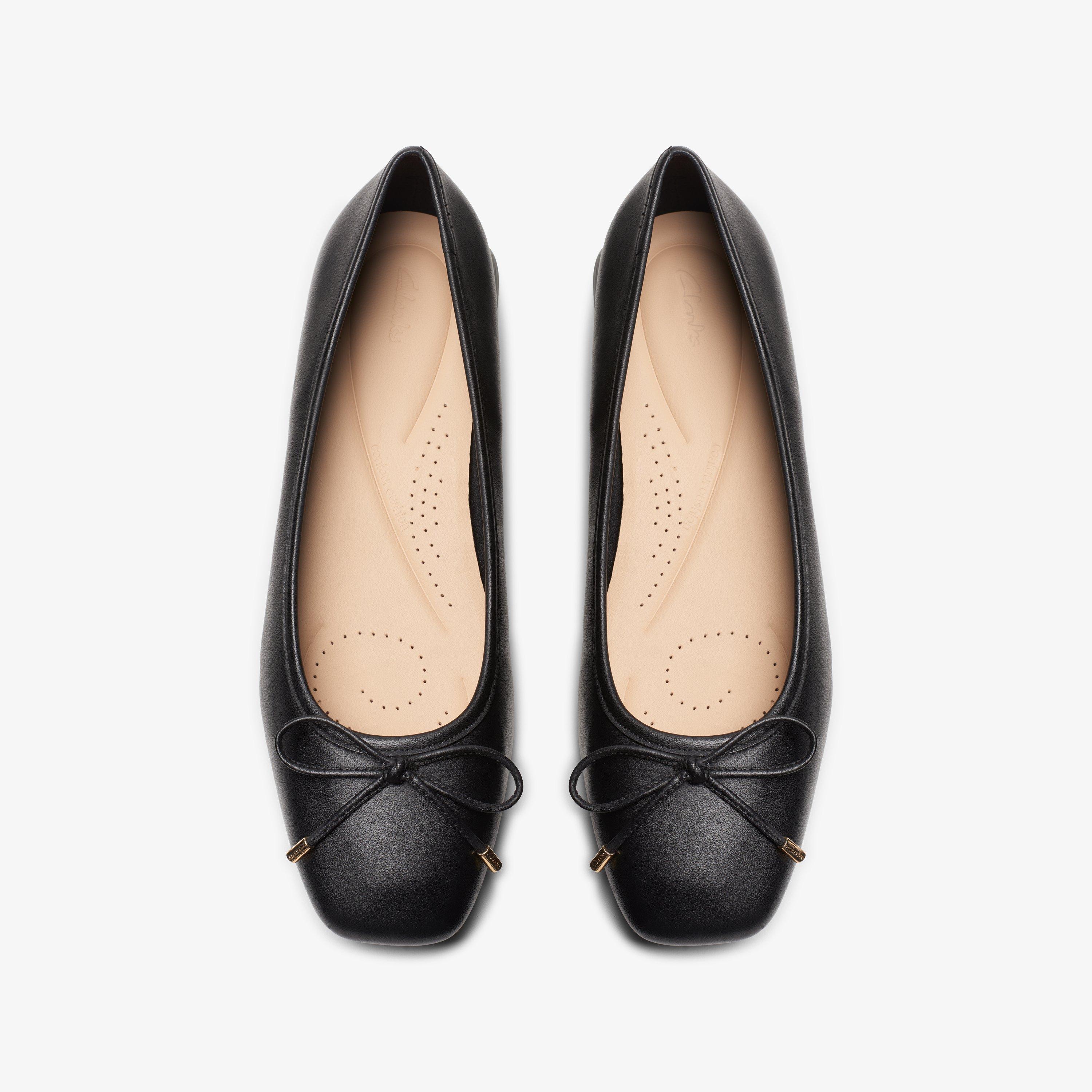 Black flats with cushion on sale