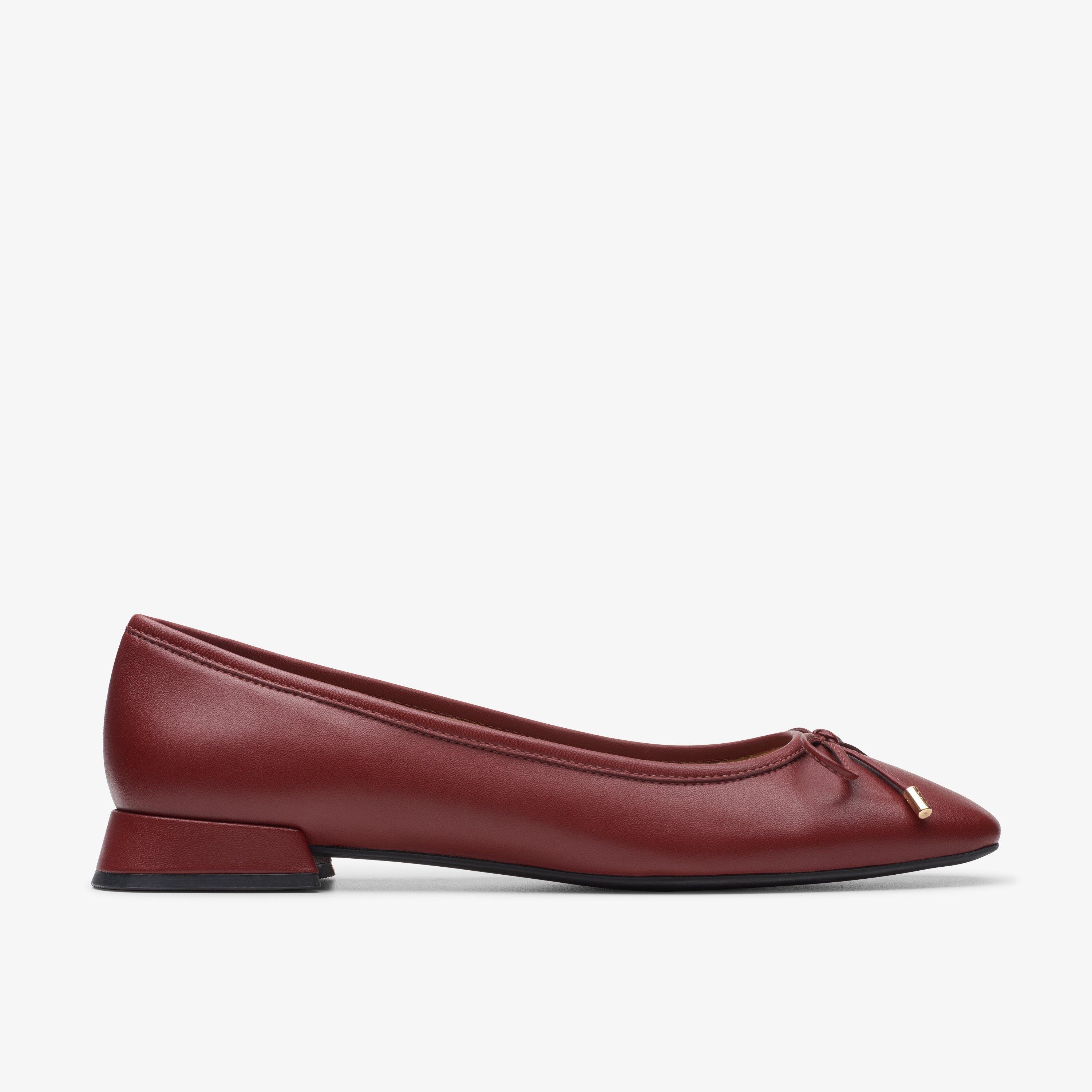 Clarks leather ballet outlet flats