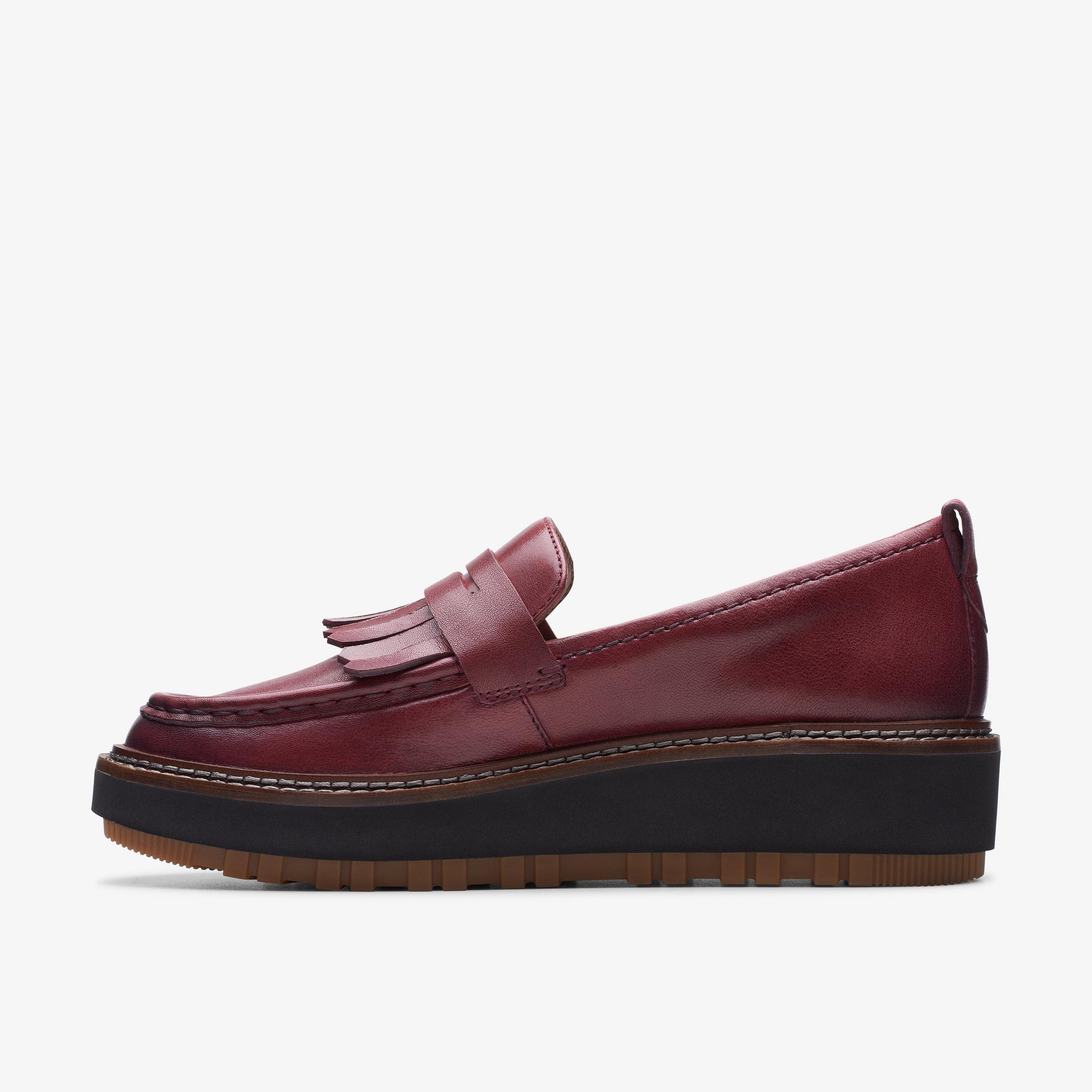 Orianna Loafer Burgundy Leather Loafers, view 3 of 7