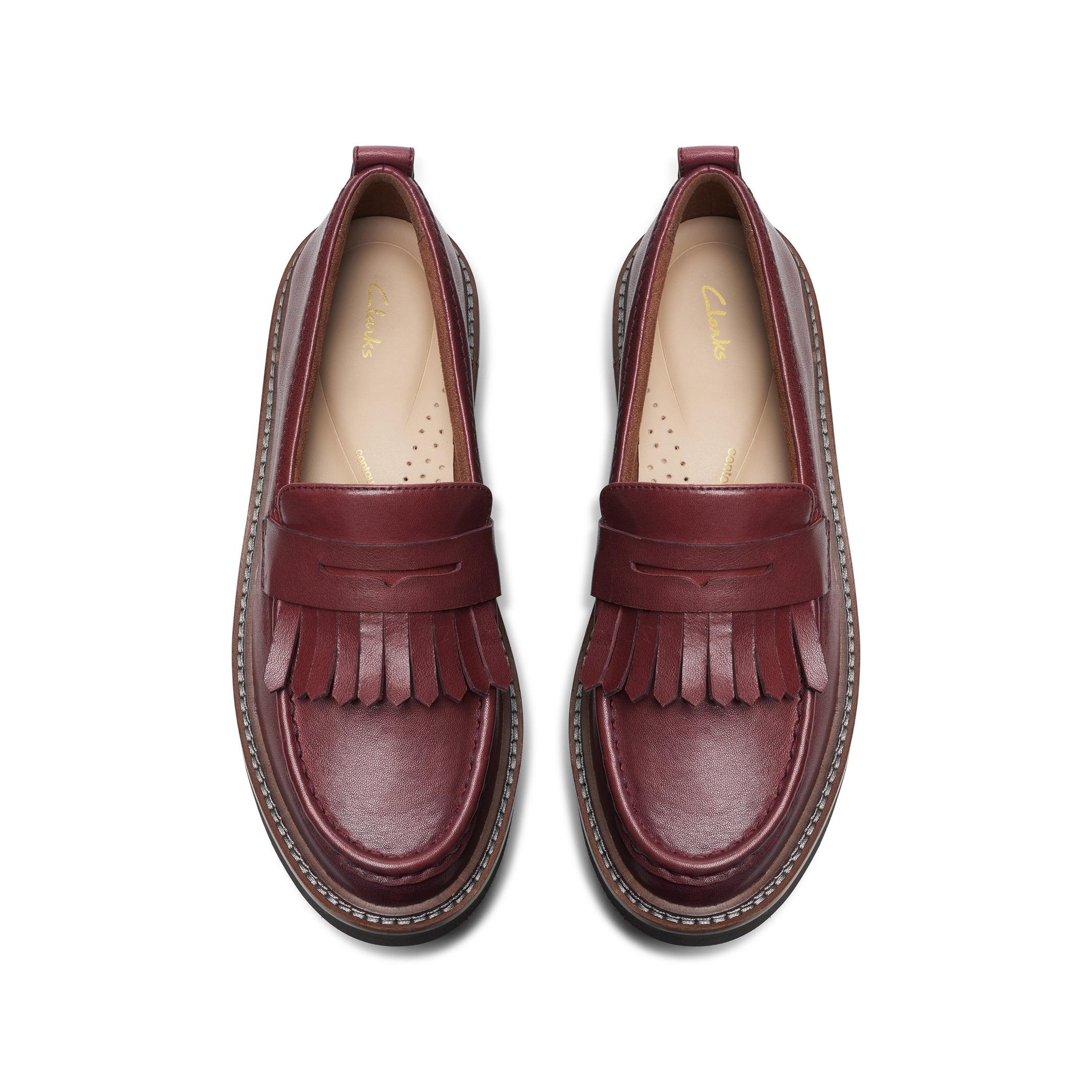 Orianna Loafer Burgundy Leather Loafers, view 7 of 7