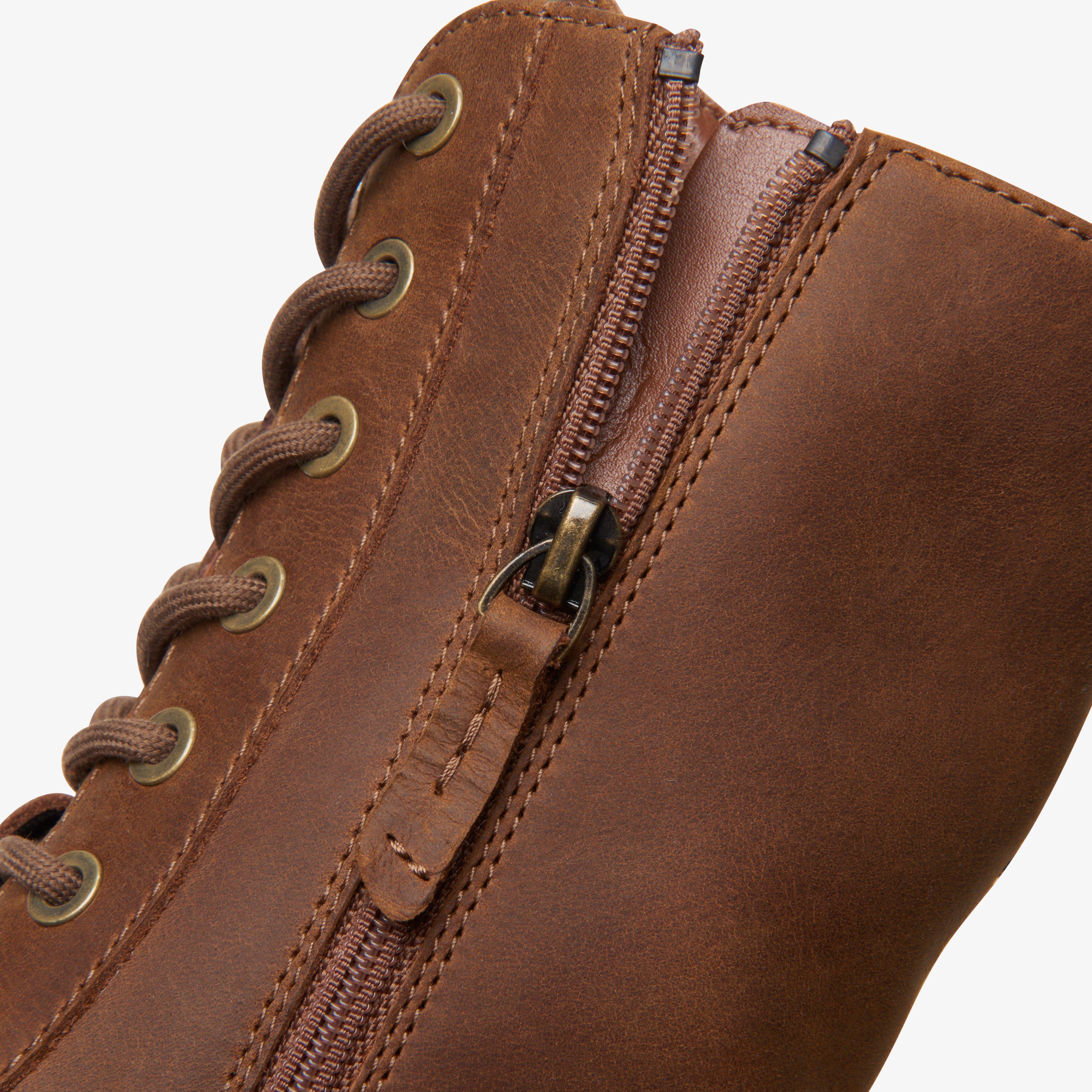 Orinoco 2 Style Brown Snuff Ankle Boots Lace Up, view 8 of 9