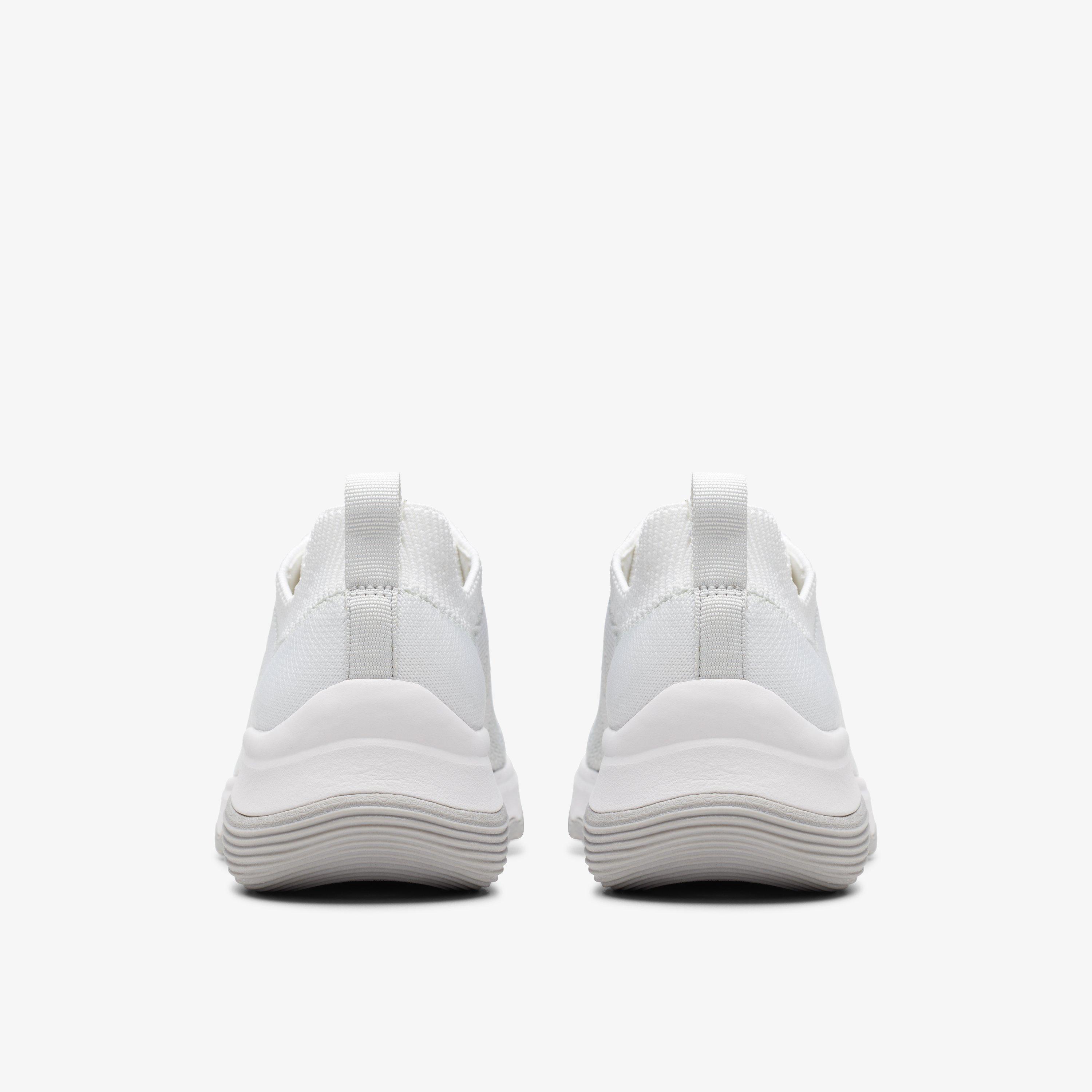 Circuit Tie White Knit Trainers, view 5 of 6