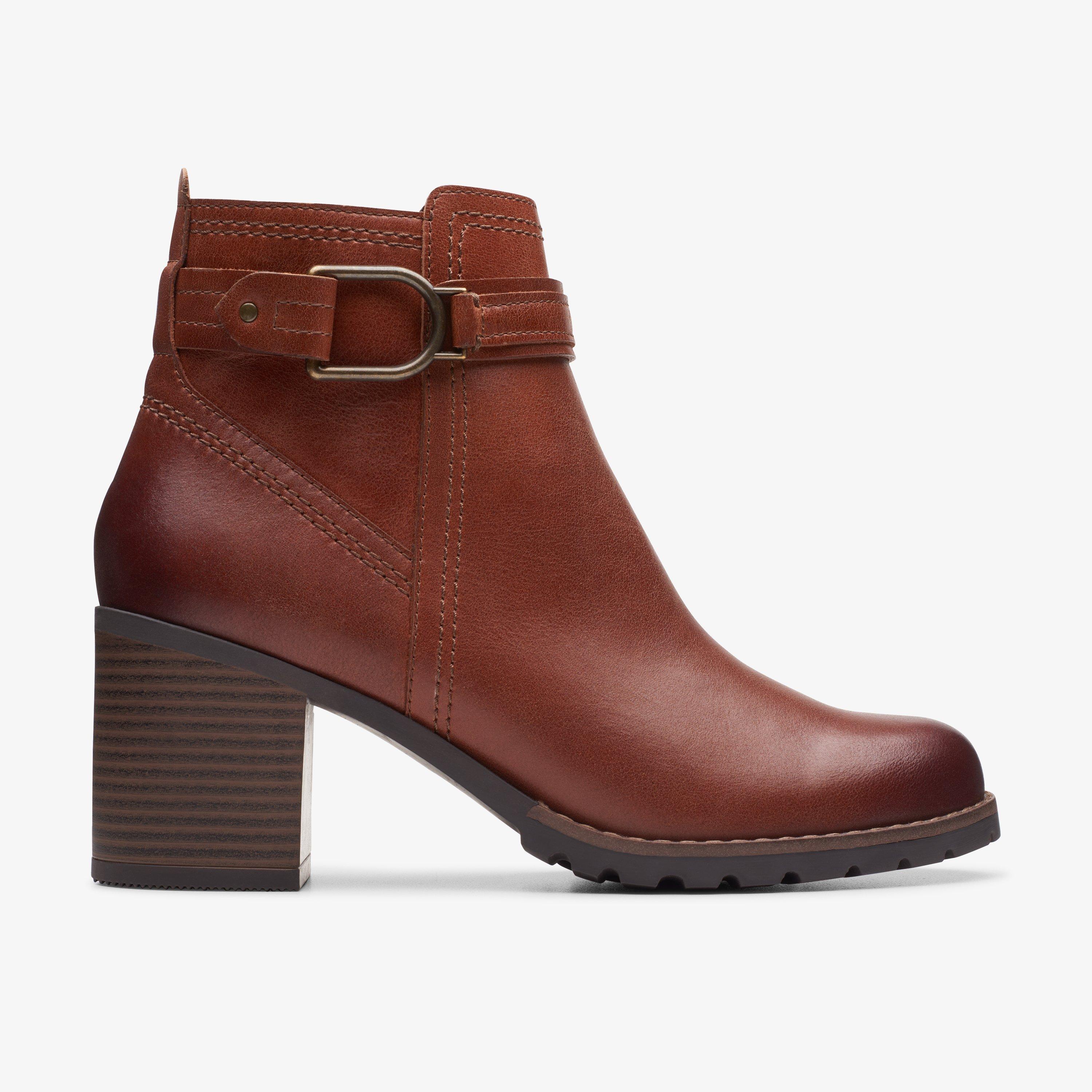 Clarks womens outlet leather ankle boots