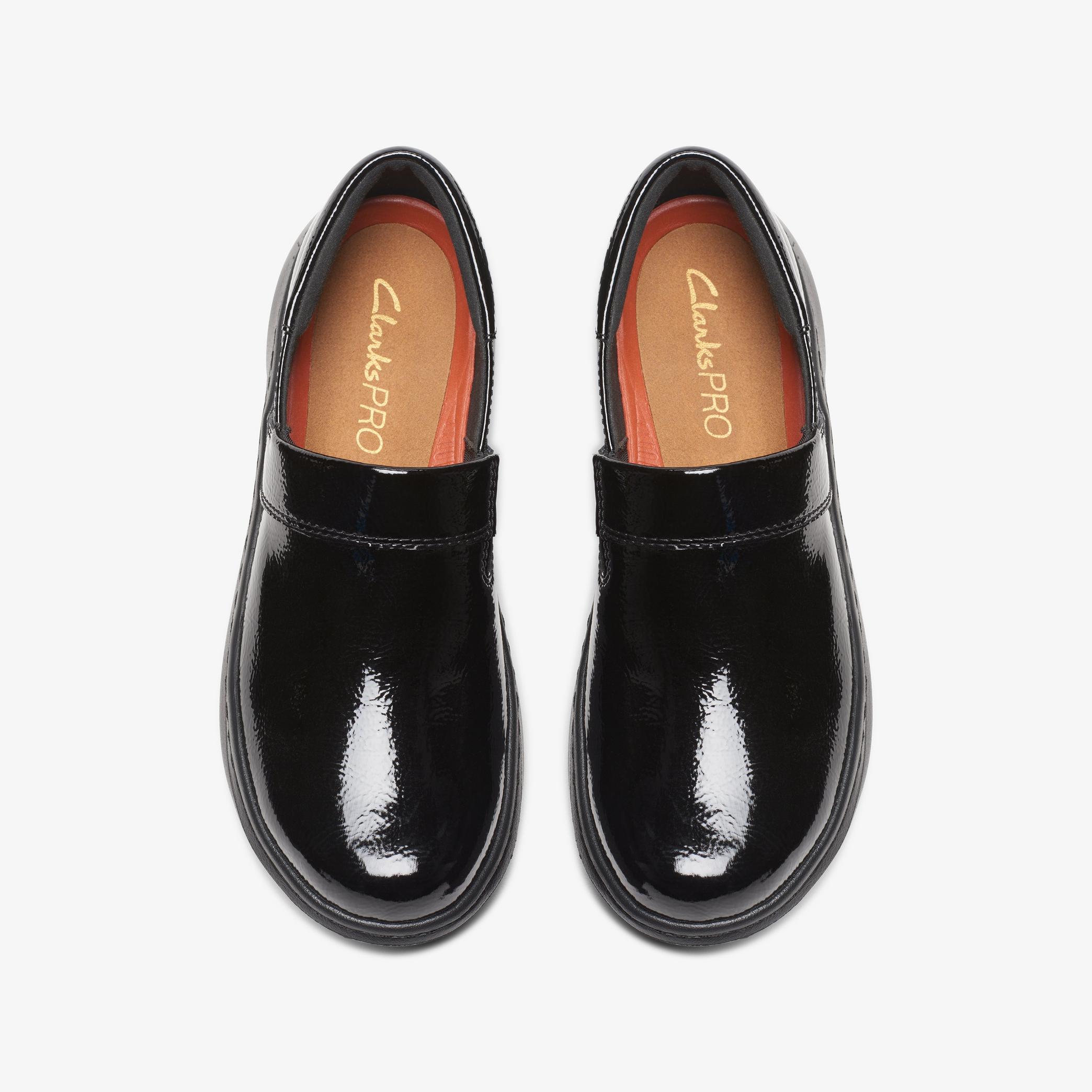 Women ClarksPro Gem Black Pat Shoes | Clarks CA