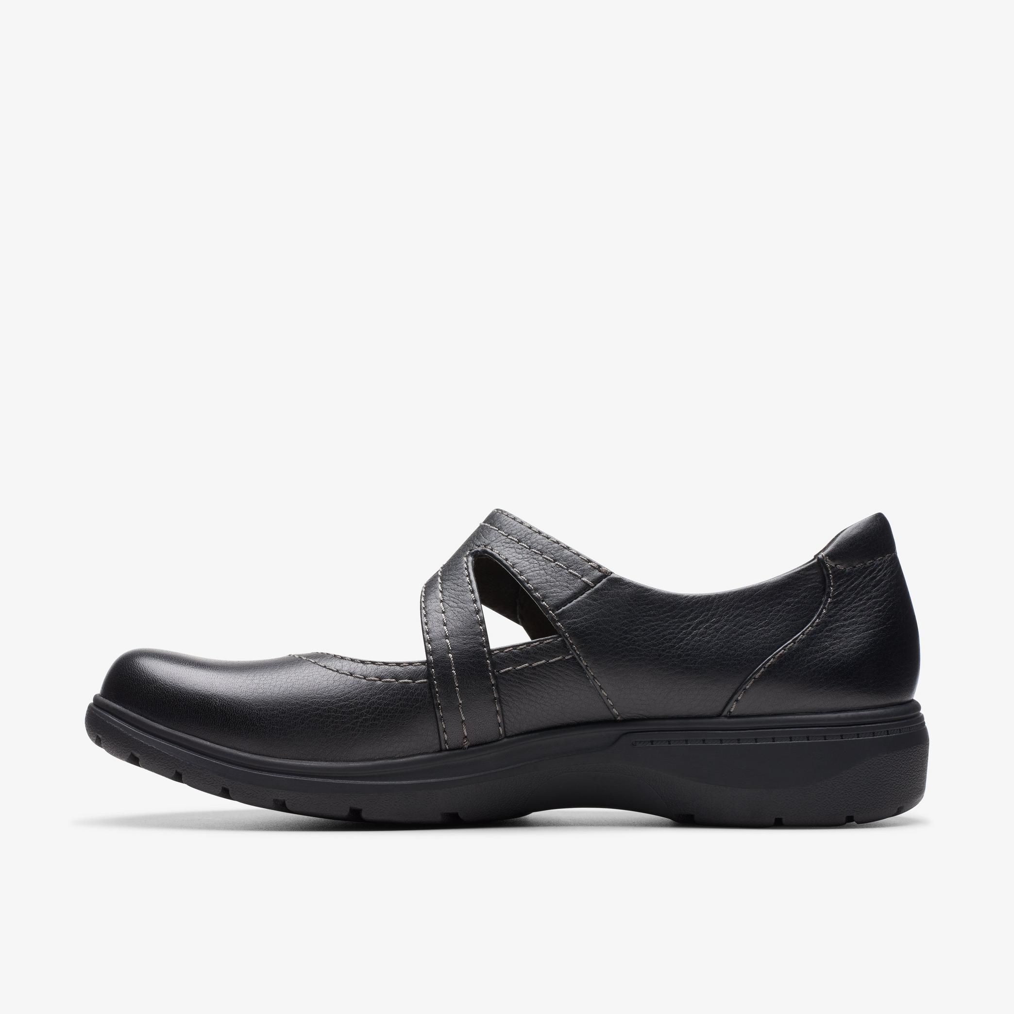 Women Carleigh Jane Black Leather Shoes | Clarks US