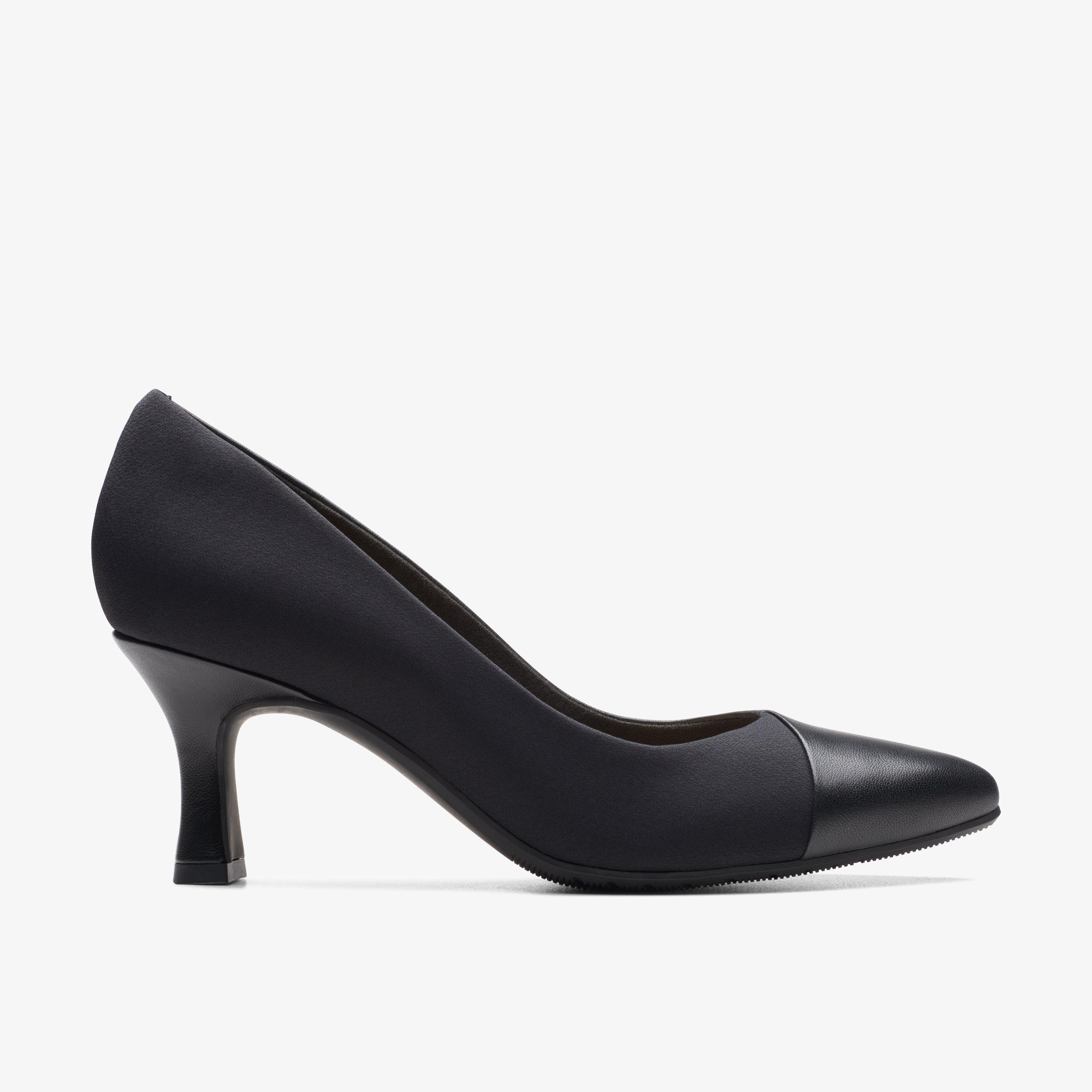 WOMENS Kataleyna Rose Black Leather High Heels | Clarks US