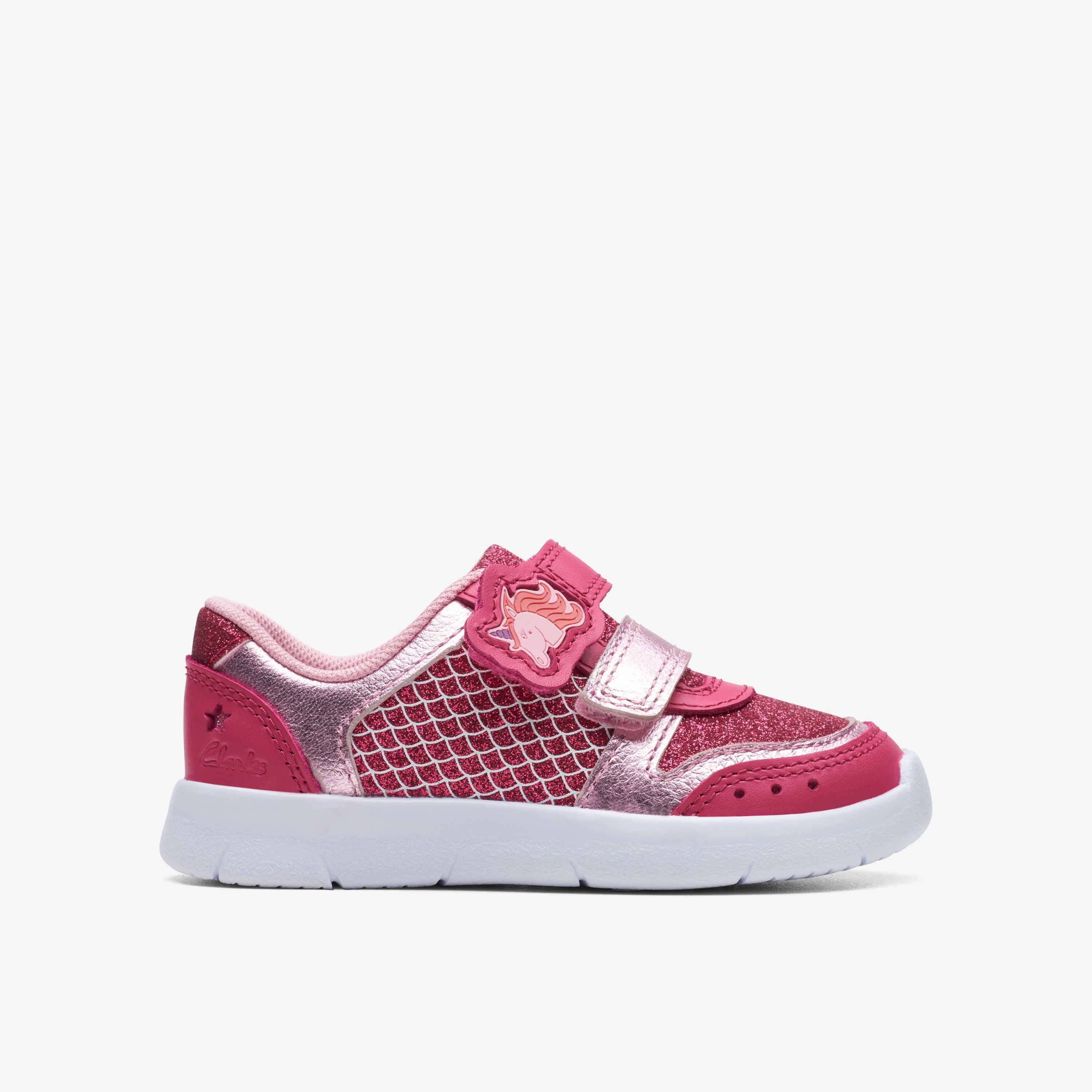 Ath Horn Toddler Pink Combination Trainers Riptape, view 1 of 5