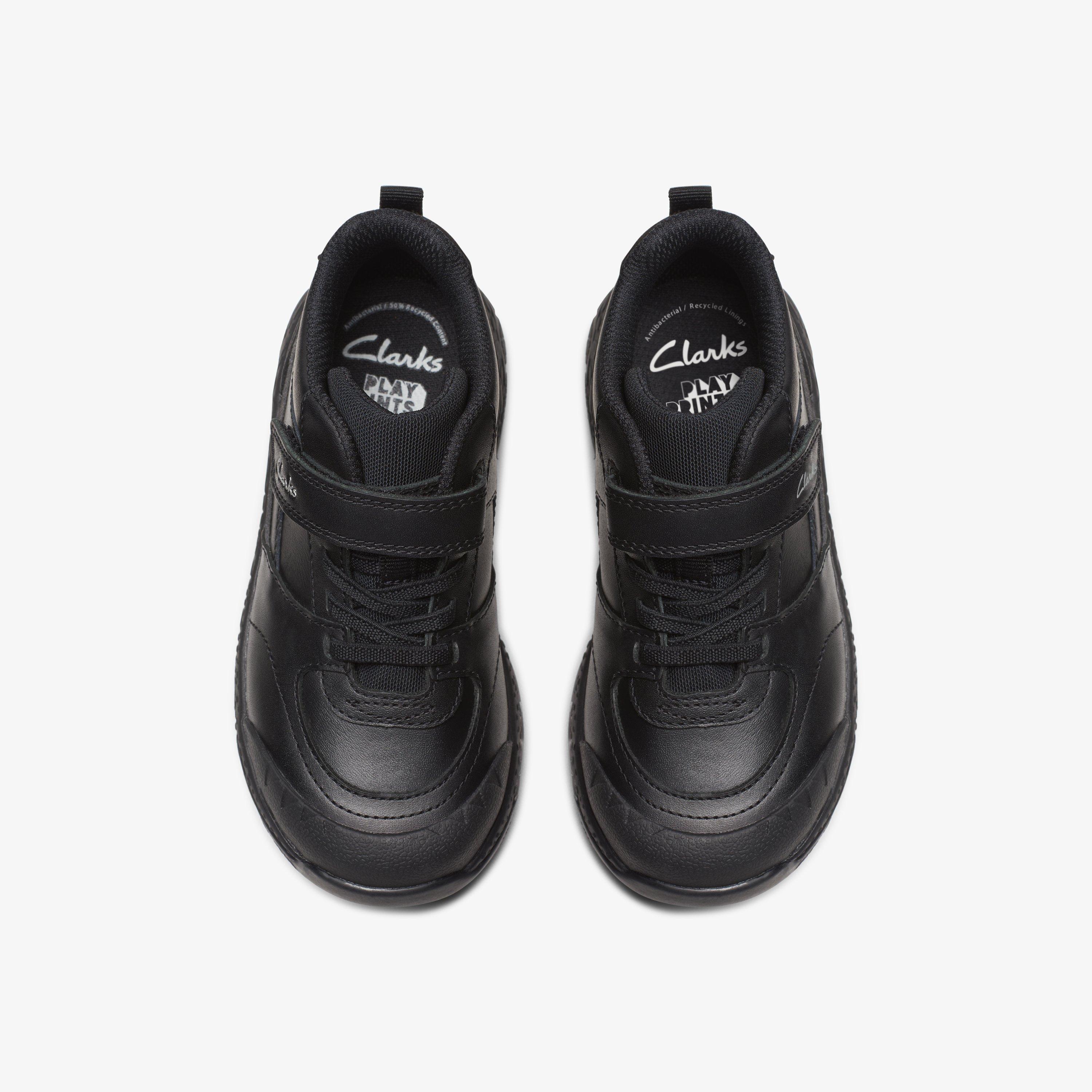 Steggy Stomp Kid Black Ankle Boots School Shoes, view 6 of 7