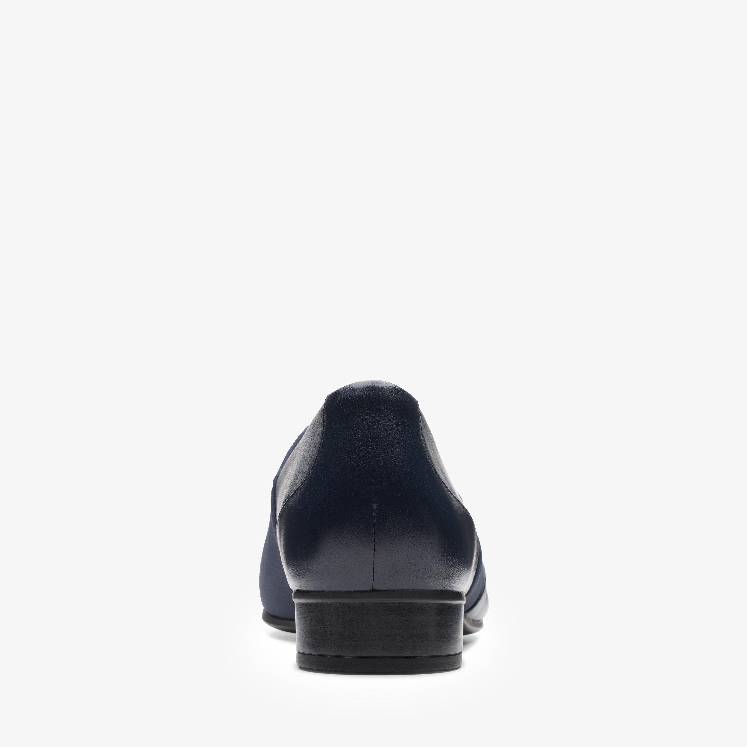 Juliet Gem Navy Leather Slip-Ons, view 6 of 7