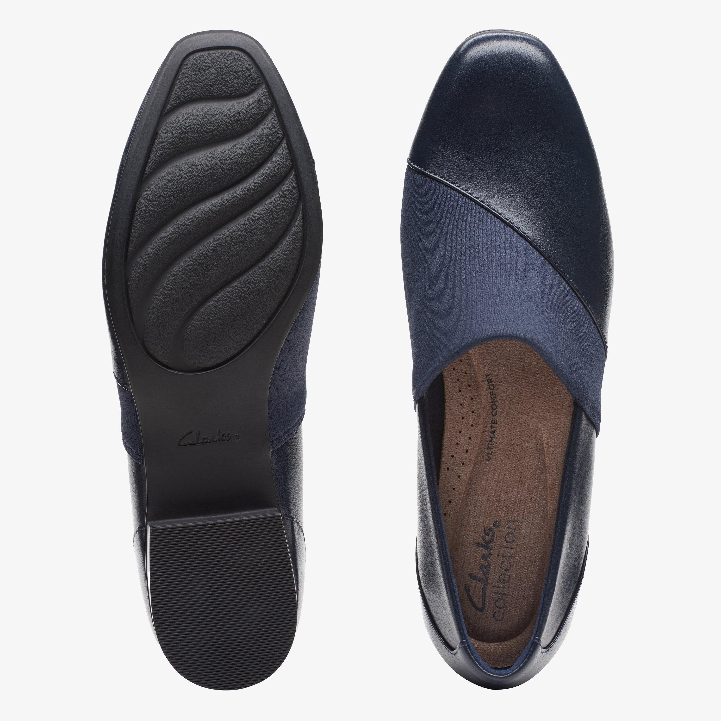 Juliet Gem Navy Leather Slip-Ons, view 7 of 7