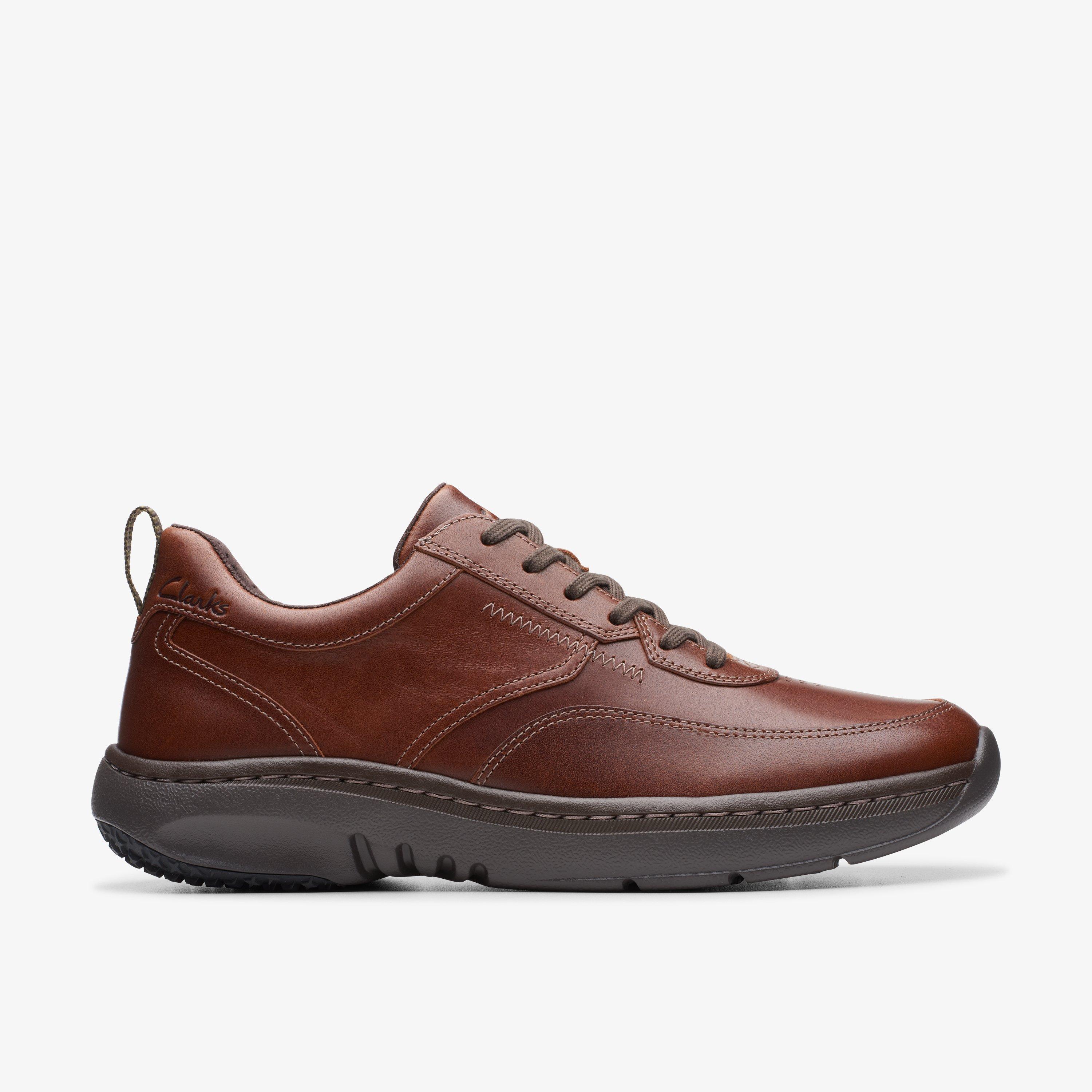 Mens Clarks Pro Lace Dark Tan Leather Shoes | Clarks UK