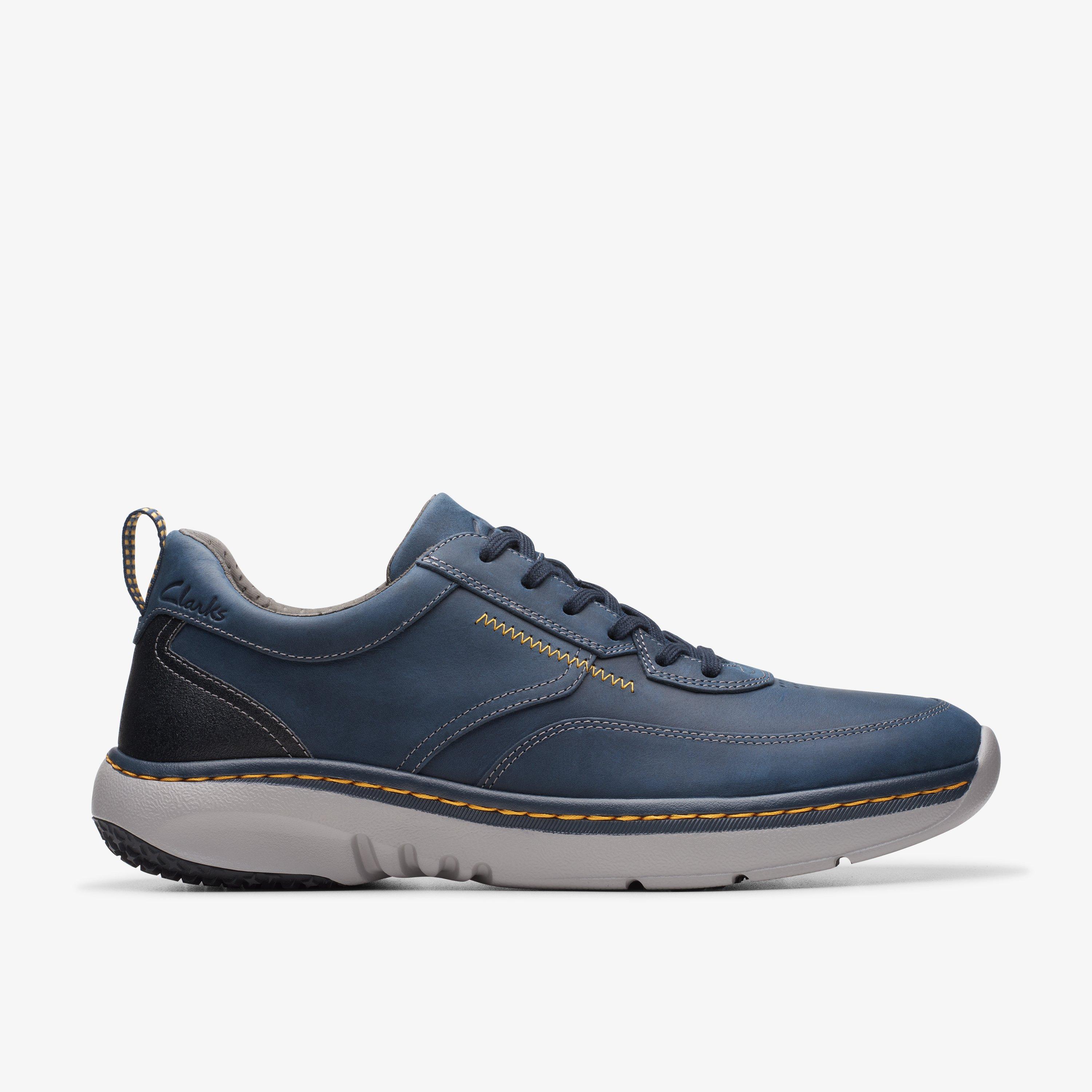 MENS Clarks Pro Lace Navy Leather Sneakers | Clarks US