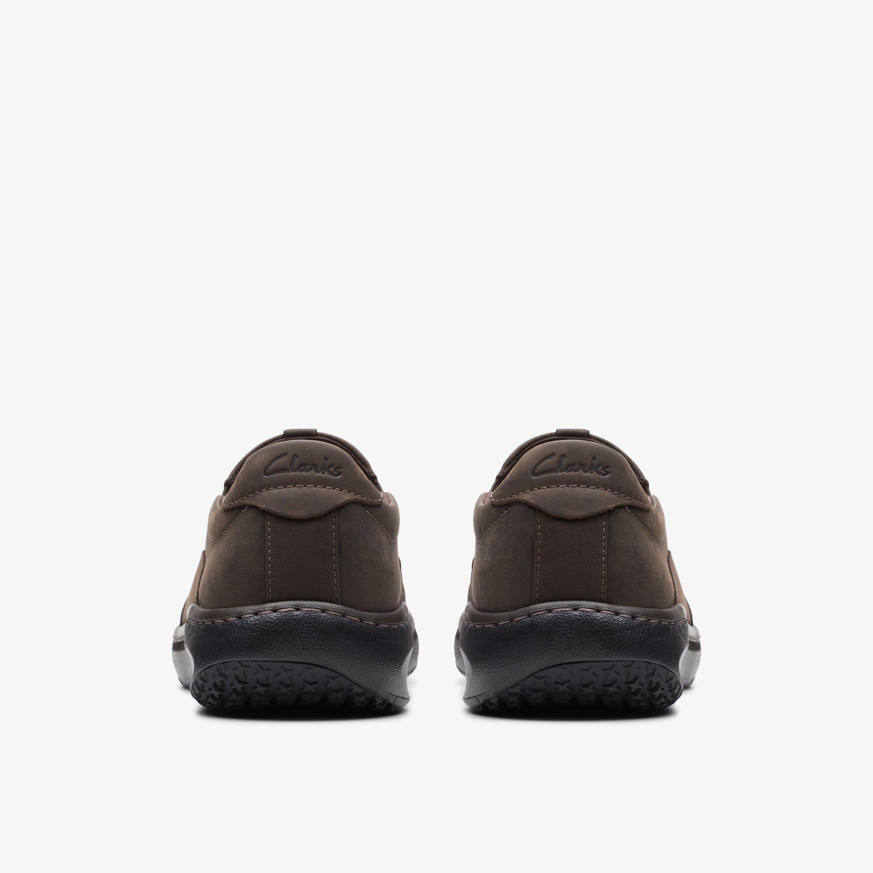 Clarks brown tumbled leather sales