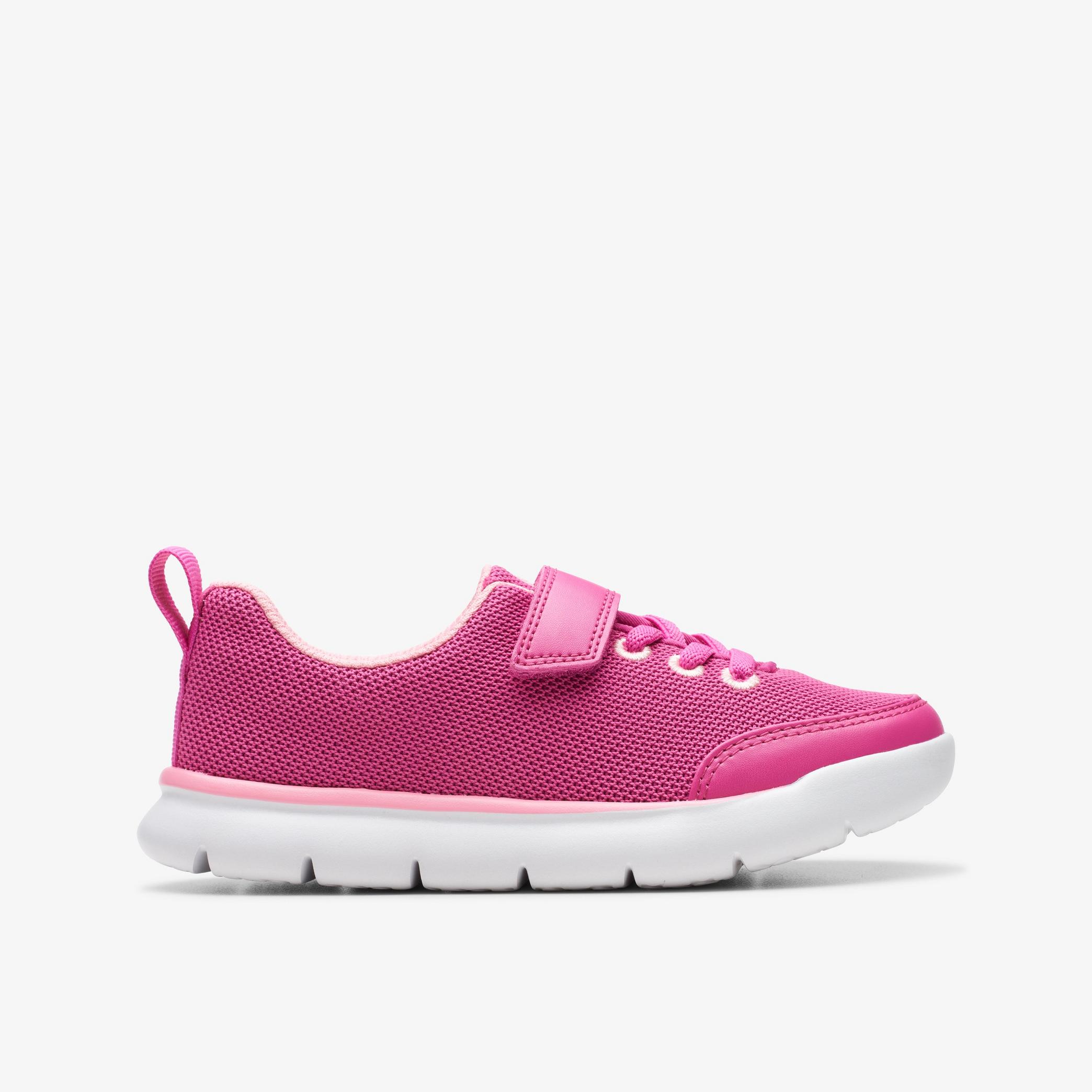 GIRLS Hoop Run Kid Pink Synthetic Sneakers | Clarks US
