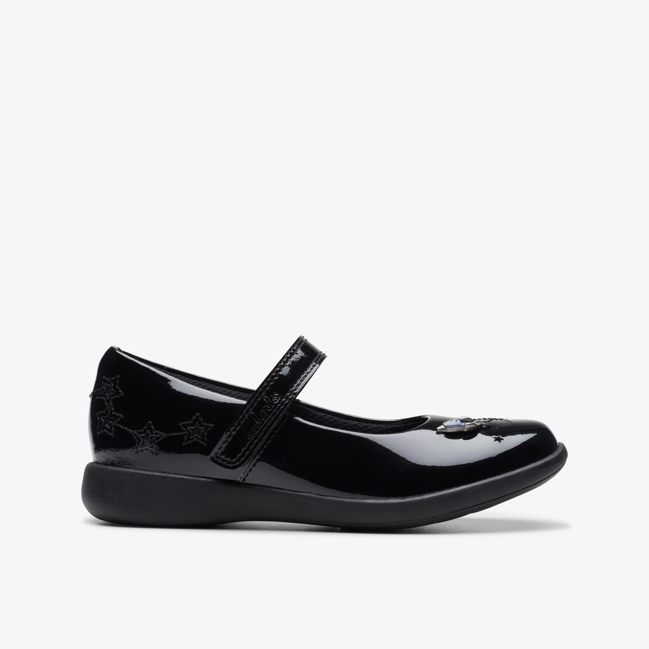 GIRLS Etch Space Kid Black Patent Mary Jane Shoes | Clarks UK