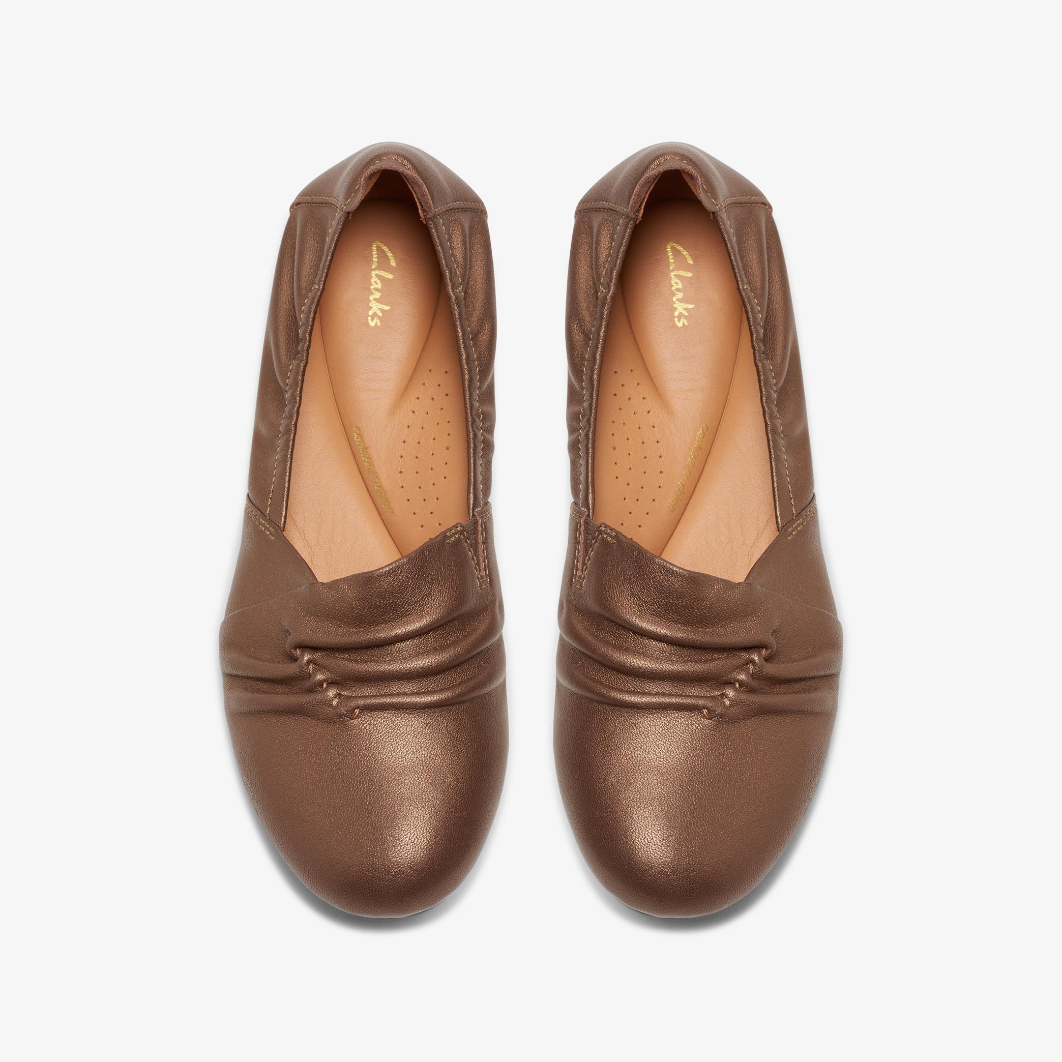 Rena Way Bronze Leather Ballerina Shoes, view 6 of 6