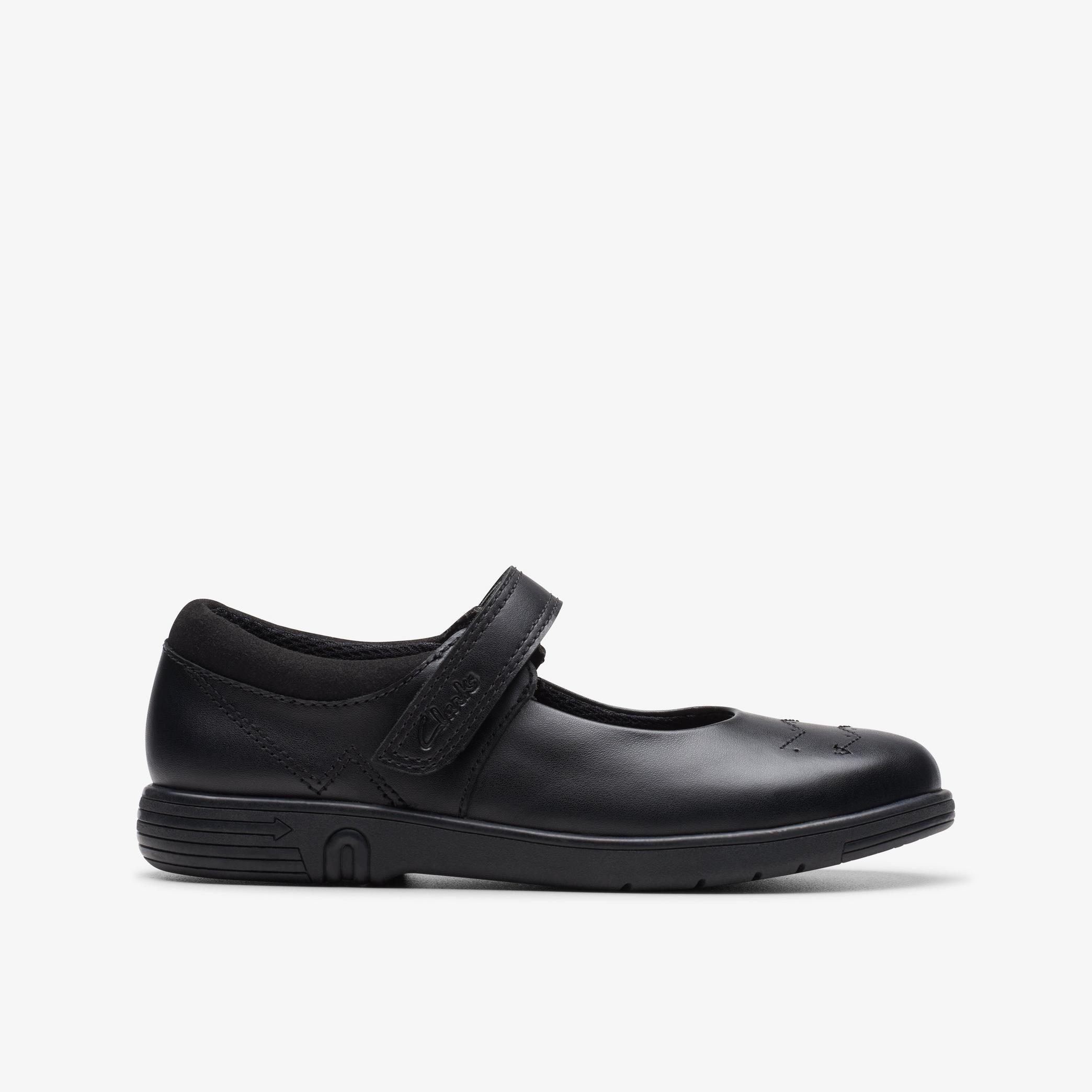 Jazzy Jig Kid Black Leather Shoes, view 1 of 6