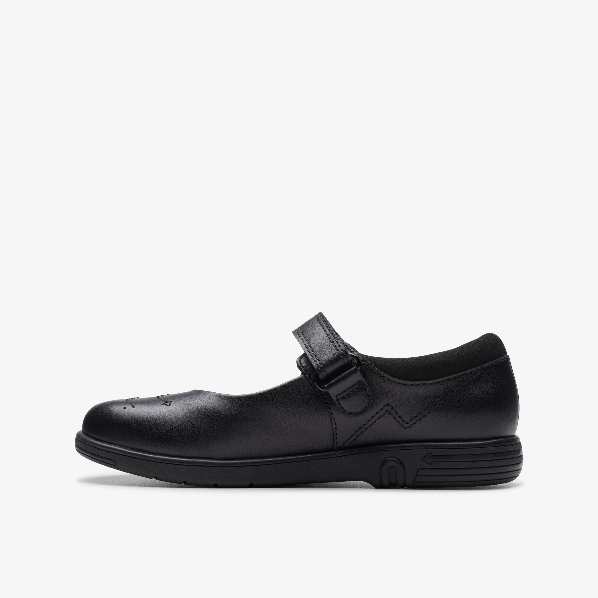 Jazzy Jig Kid Black Leather Shoes, view 2 of 6