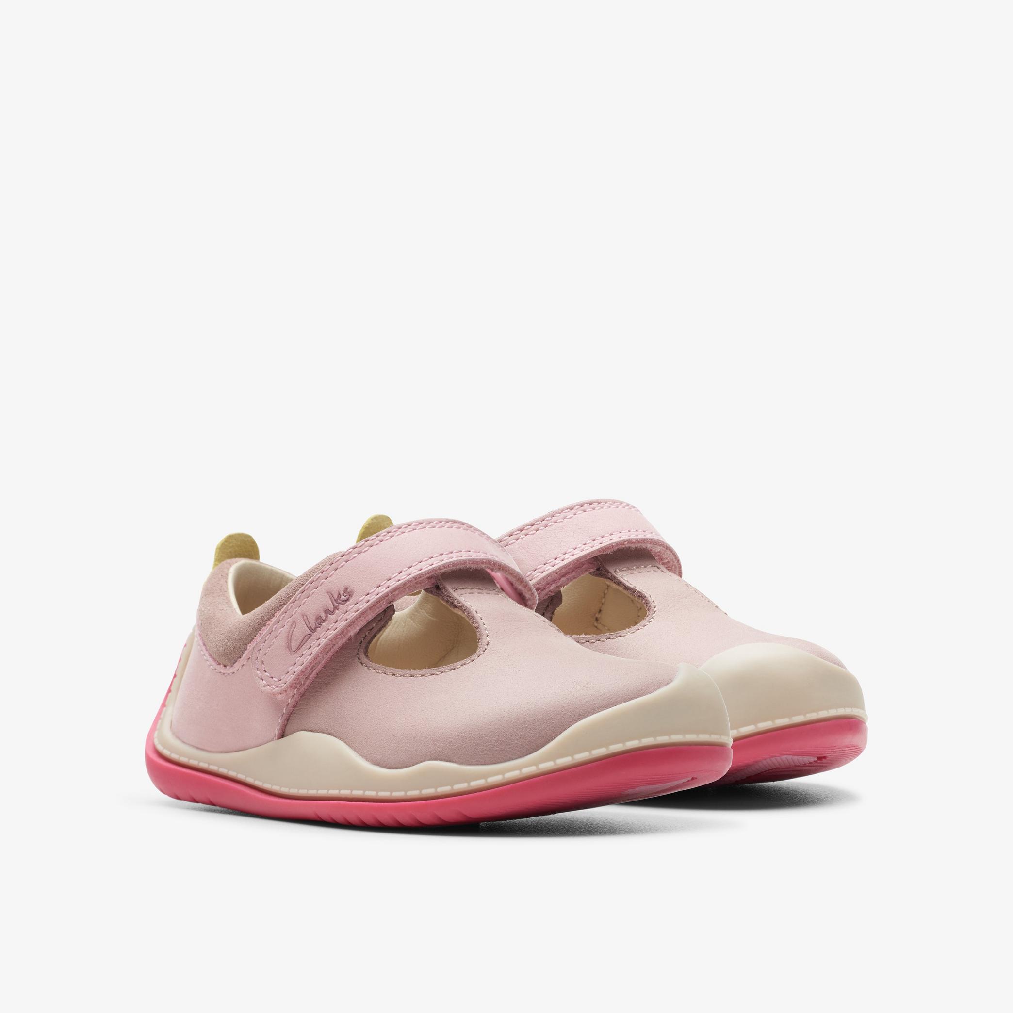 Roller Bright Toddler Dusty Pink Leather Shoes, view 4 of 6