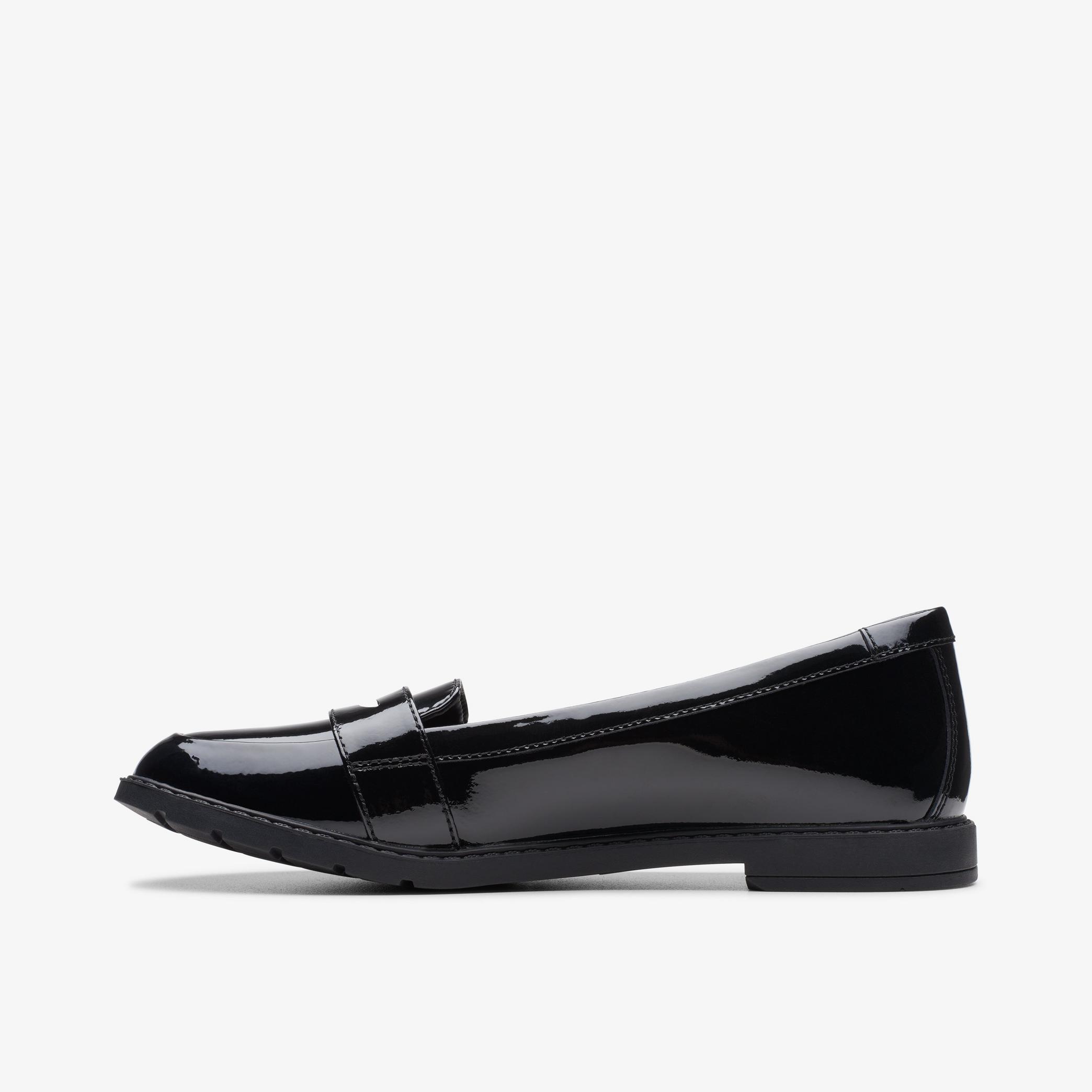 Kids Scala Loafer Youth Black Patent Shoes | Clarks UK