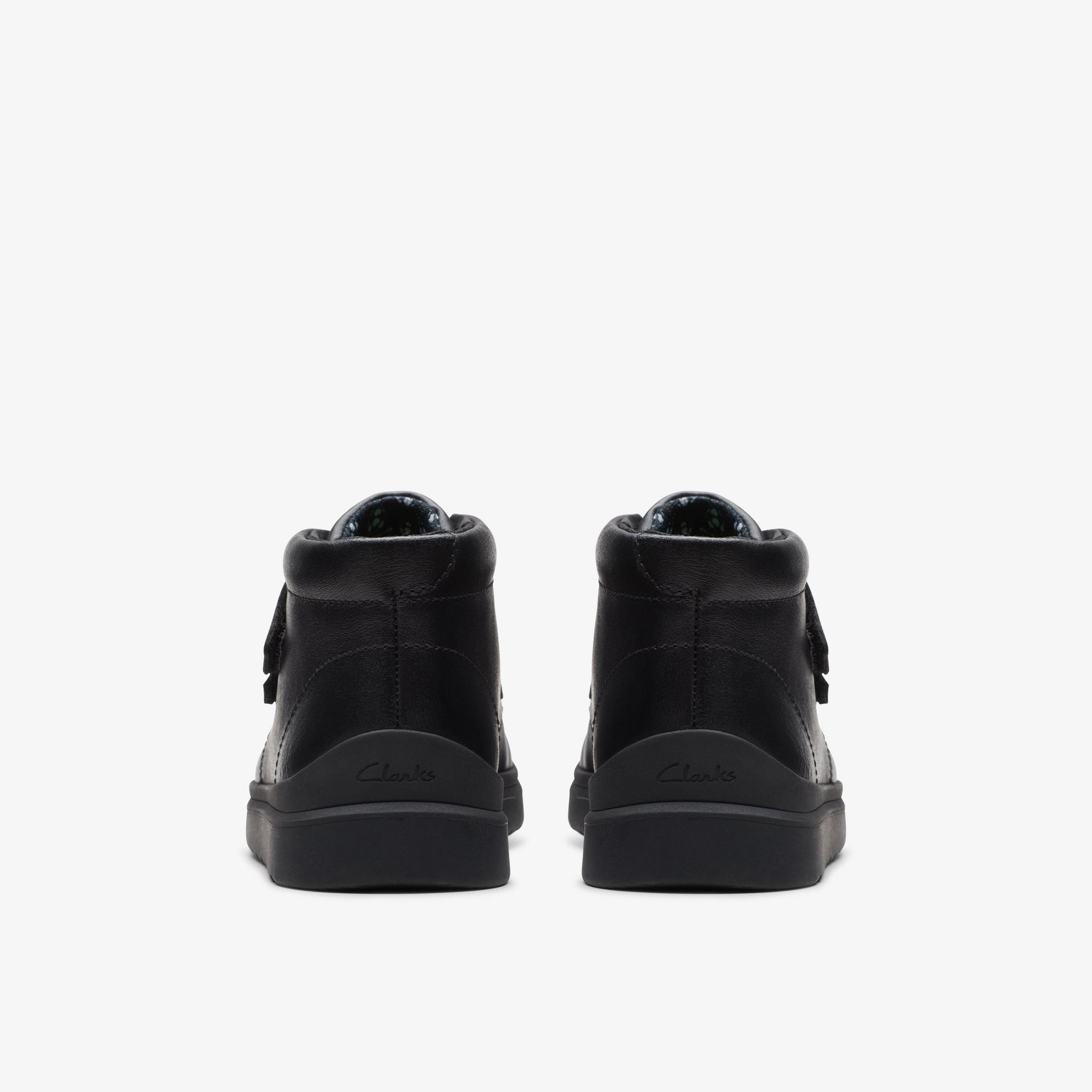 Kids Goal Strap Black Leather Shoes | Clarks UK