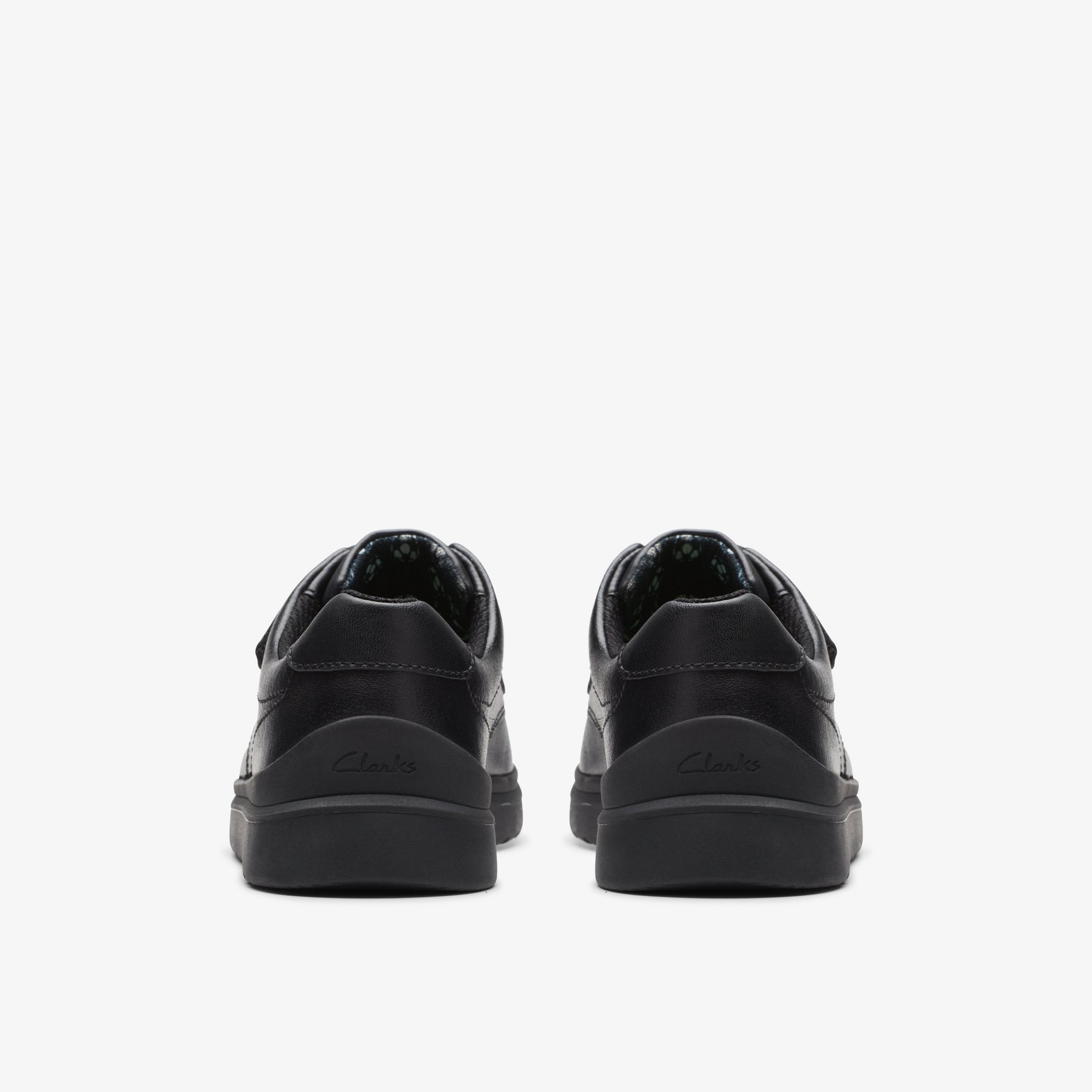 Goal Style Kid Black Leather Shoes, view 5 of 6