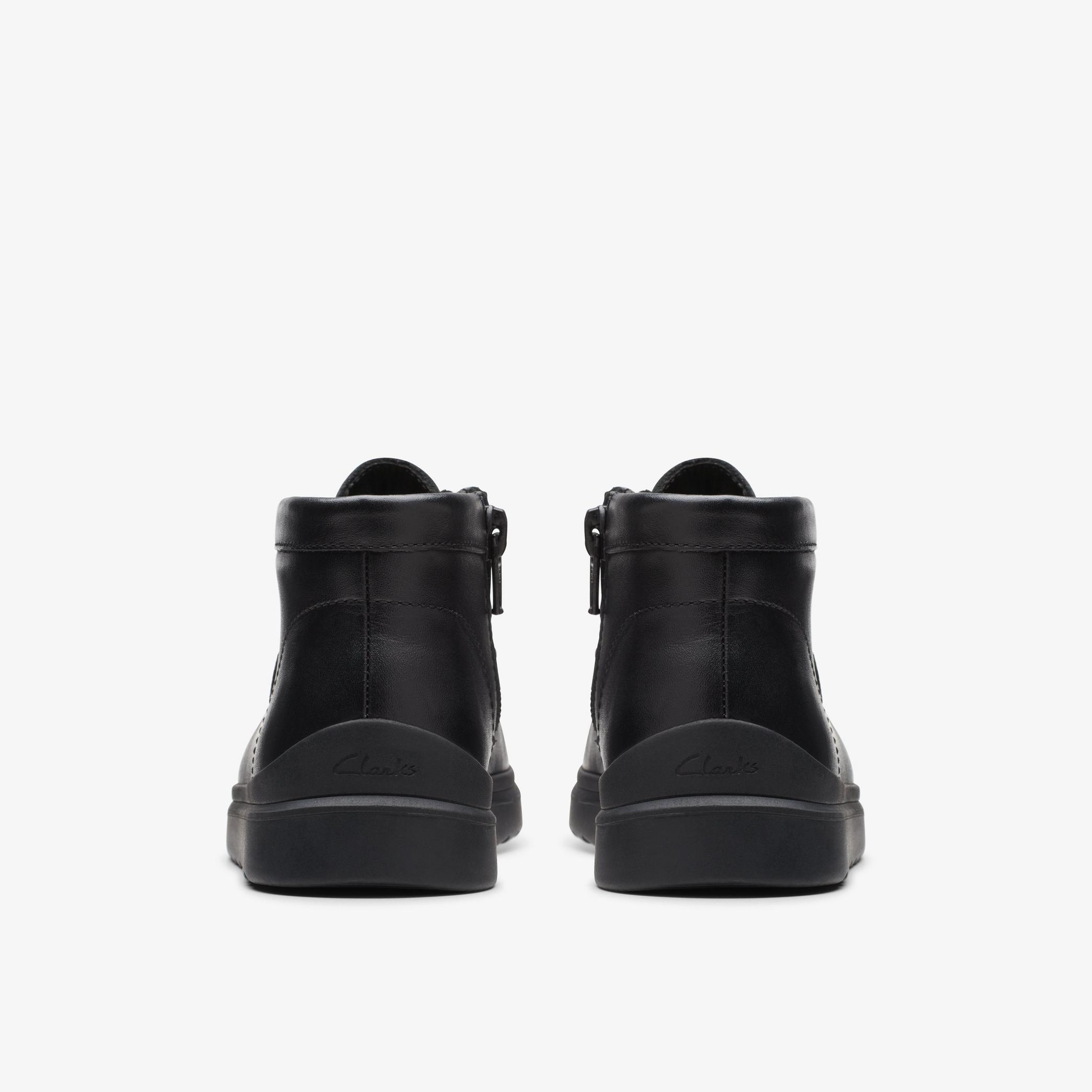 BOYS Goal Wally Kid Black Leather Ankle Boots | Clarks US
