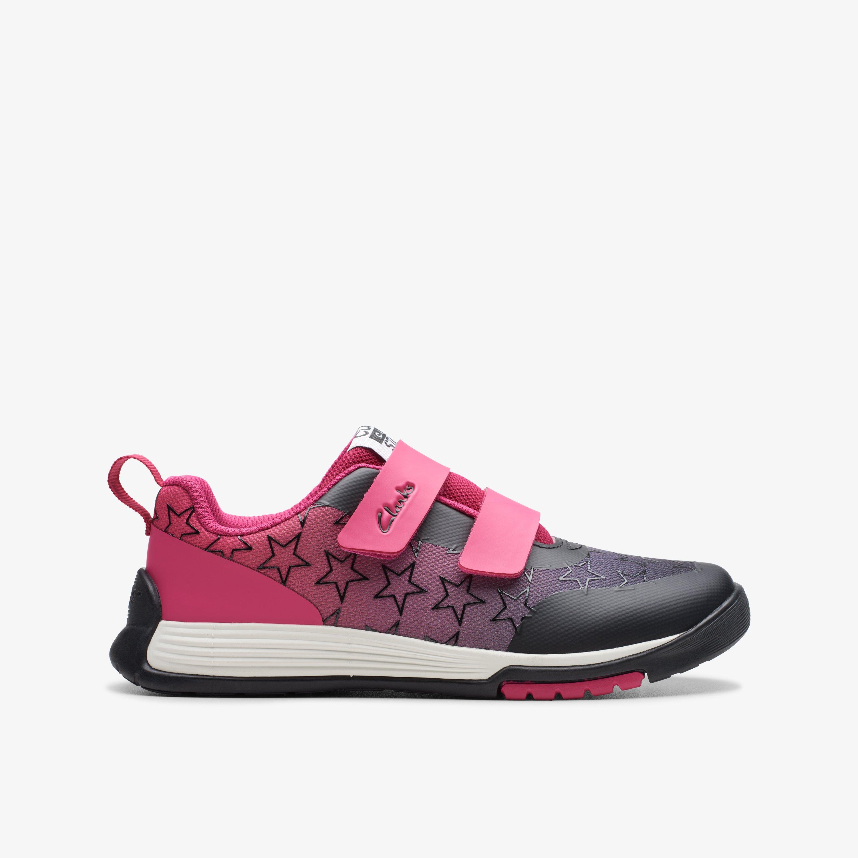 Girls CICA Star Run Kid Pink Combination Synthetic Trainers | Clarks UK