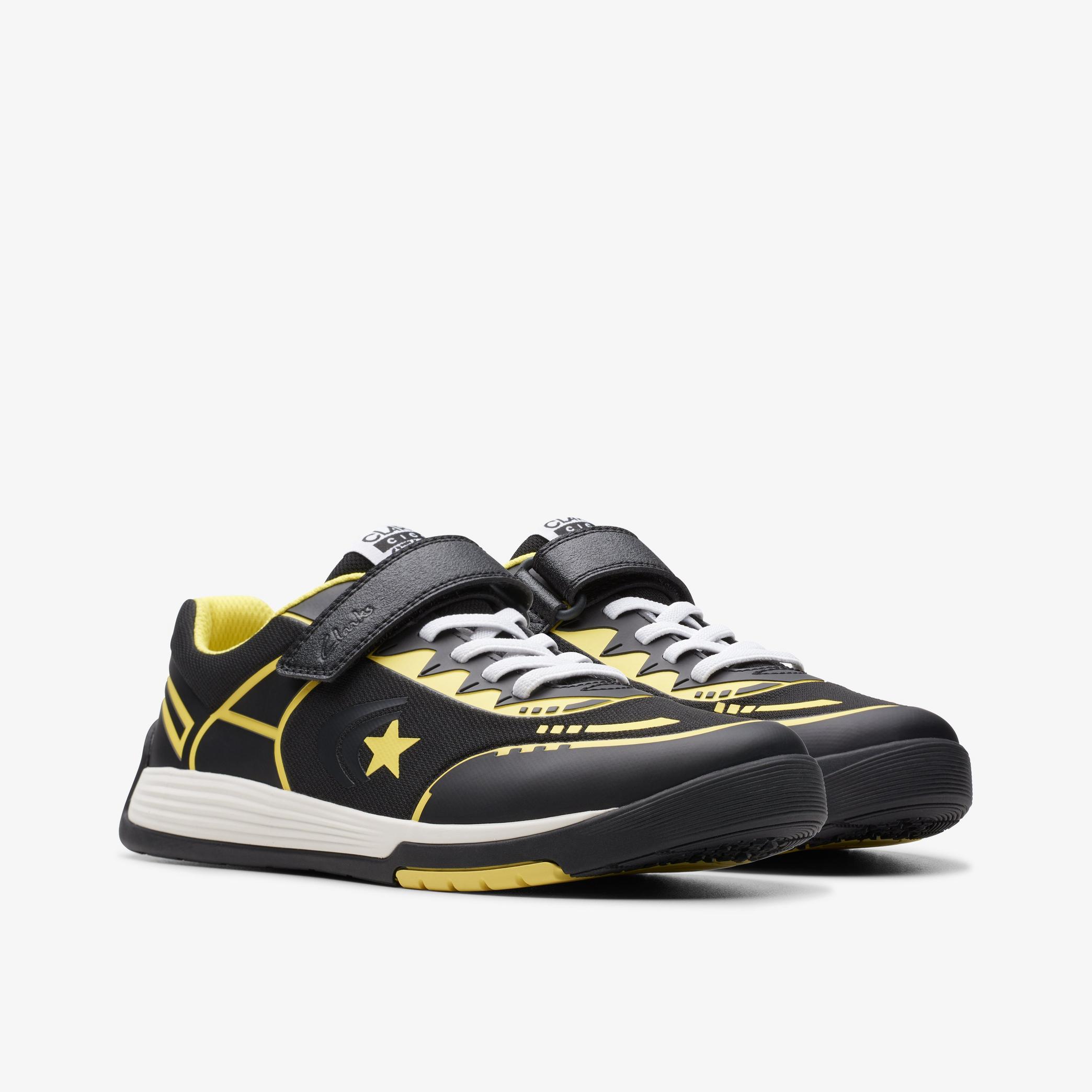 CICA Star Flex Youth Black Combination Trainers, view 4 of 7