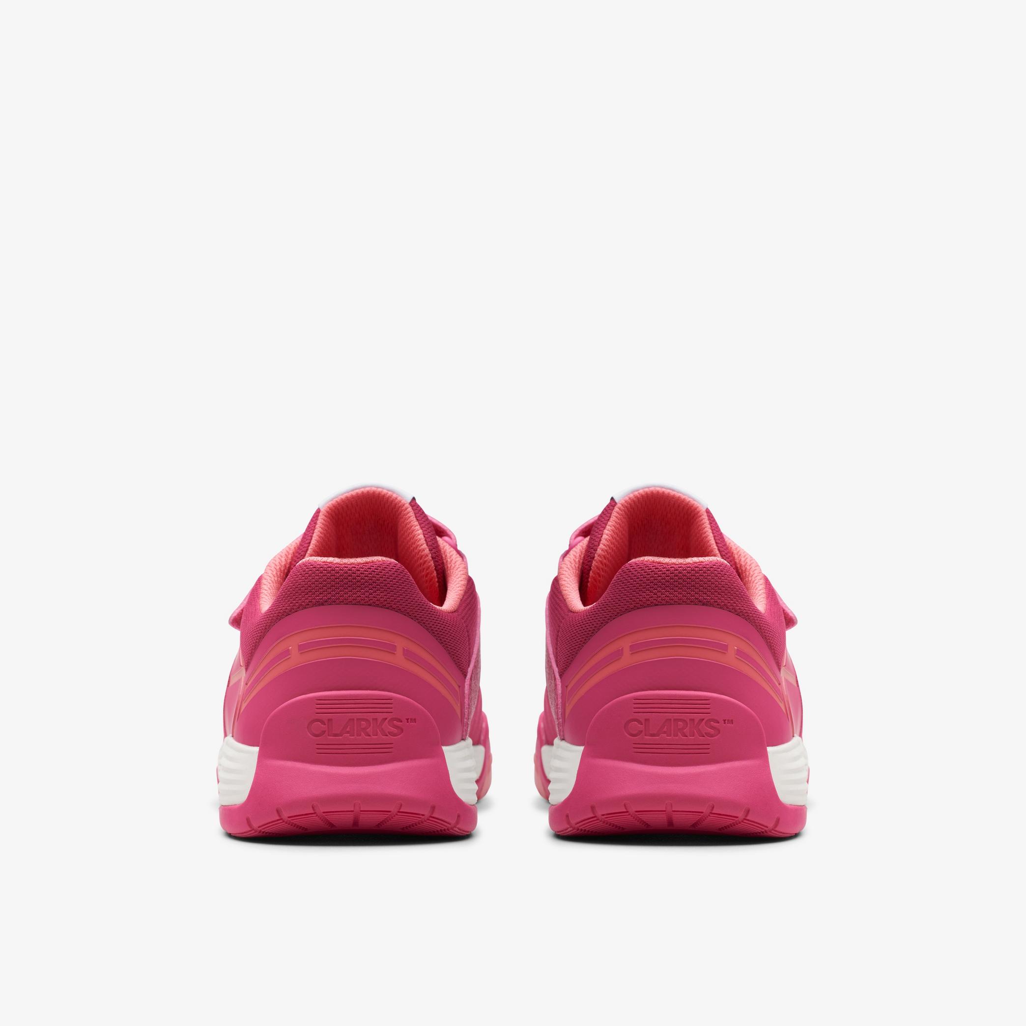 Girls CICA Star Flex Youth Pink Combination Synthetic Trainers | Clarks UK