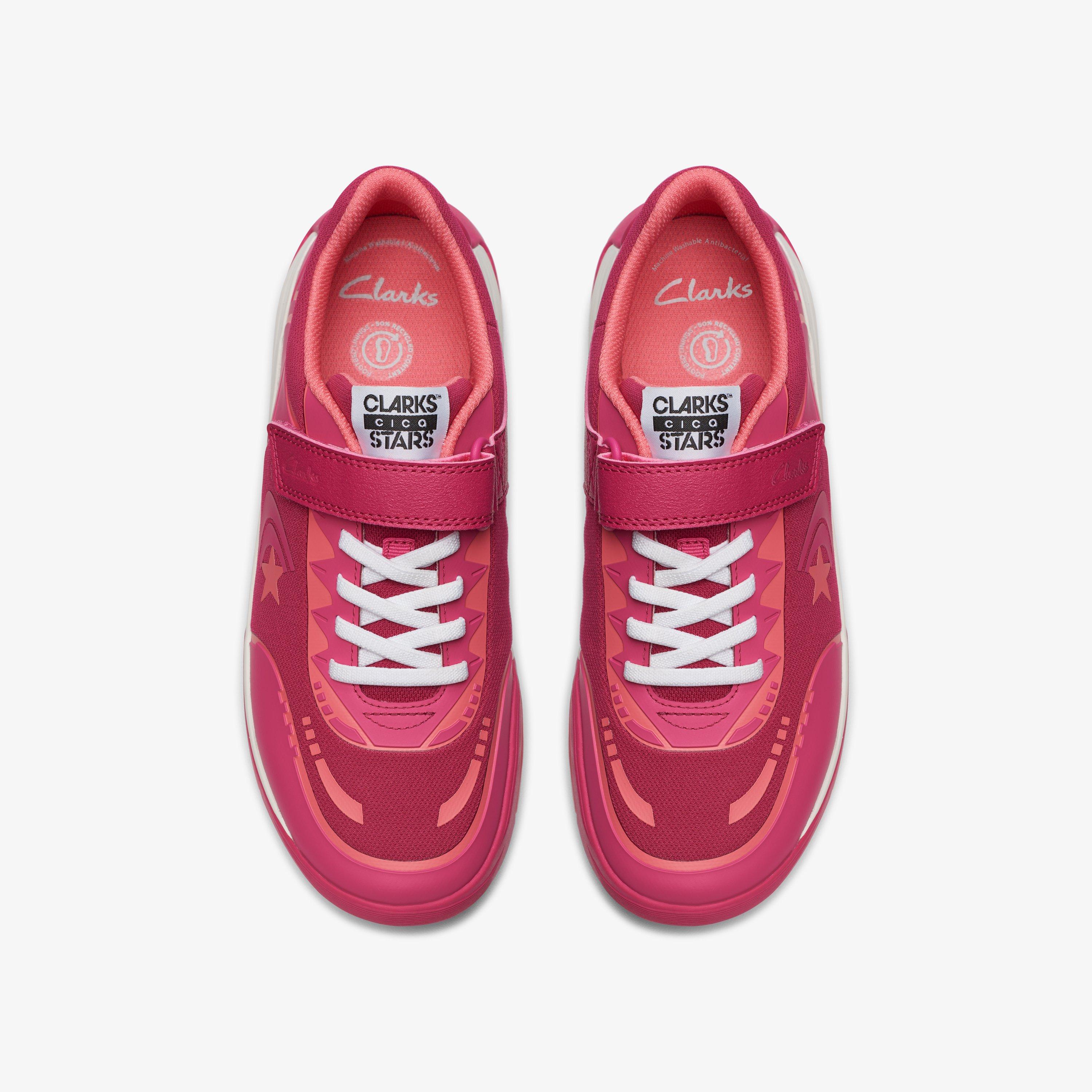 CICA Star Flex Youth Pink Combination Synthetic Trainers School Shoes, view 6 of 7