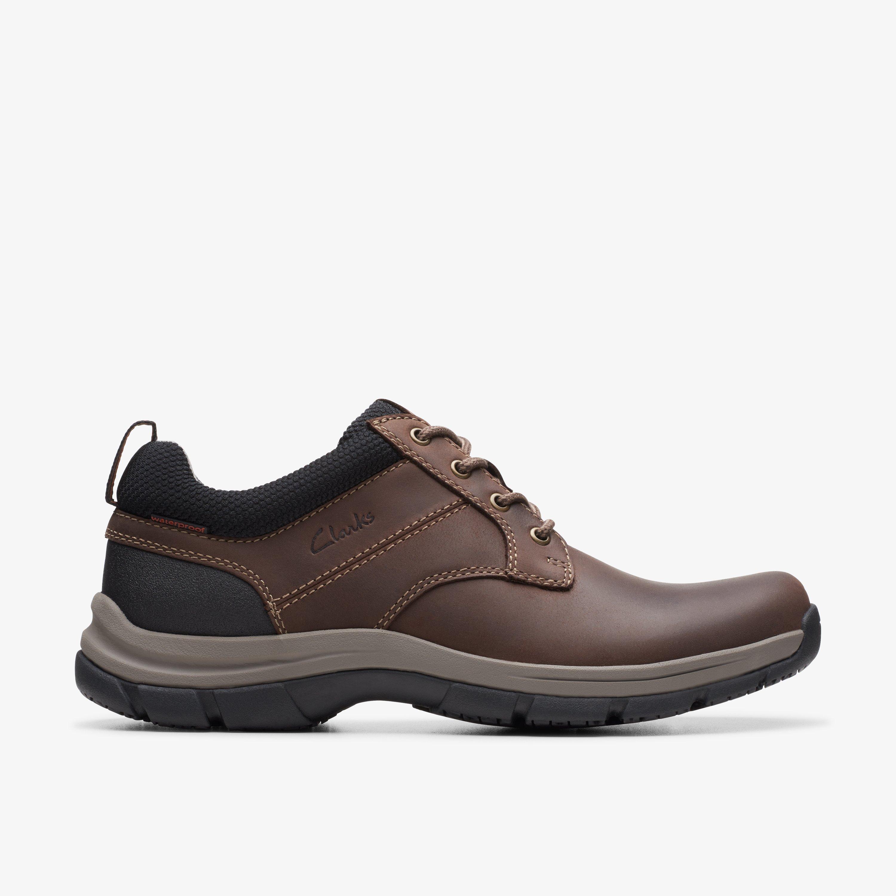 Men Walpath Low Brown Leather Shoes | Clarks