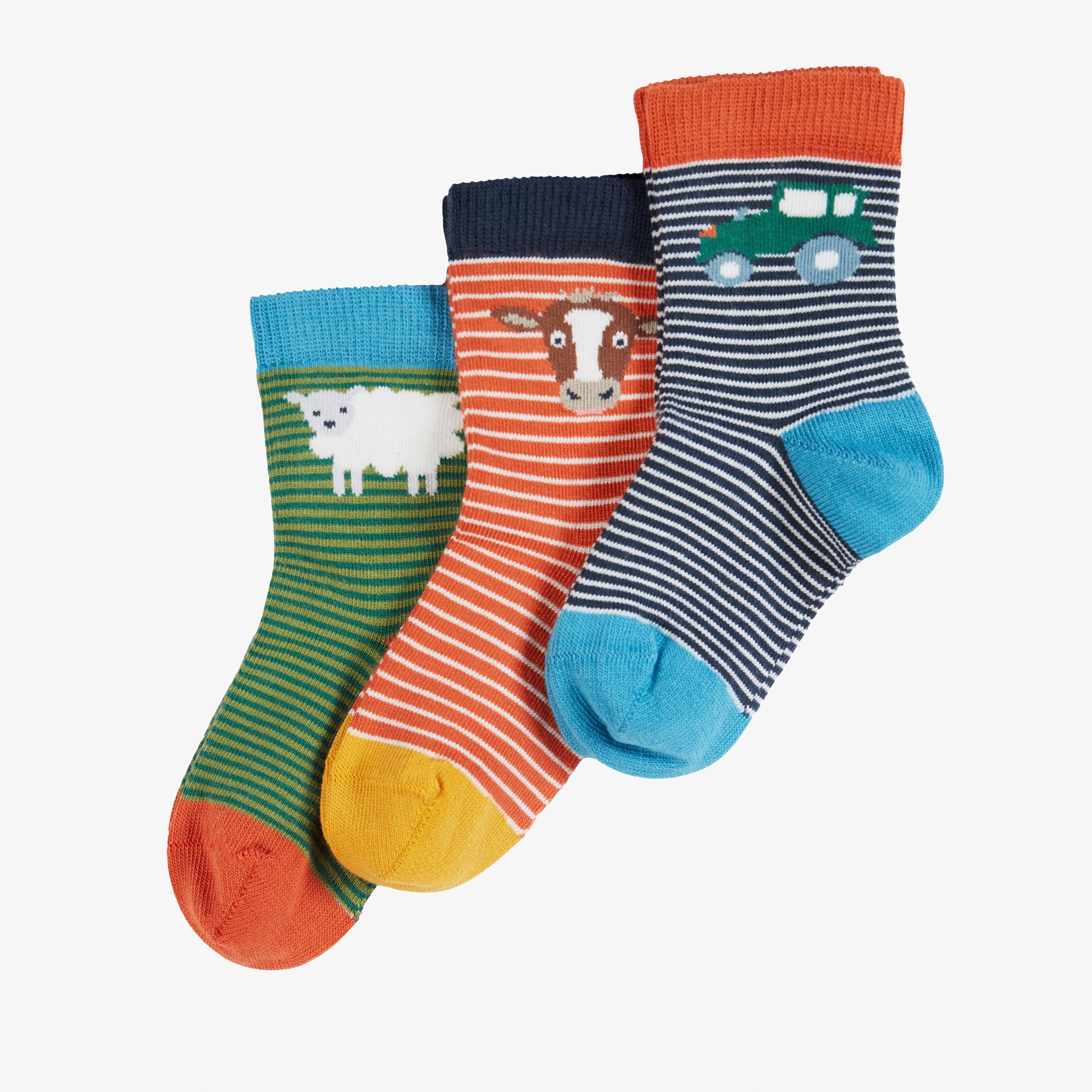 Little Socks 6-12 months 3 Pack At the farm Socks, view 1 of 4