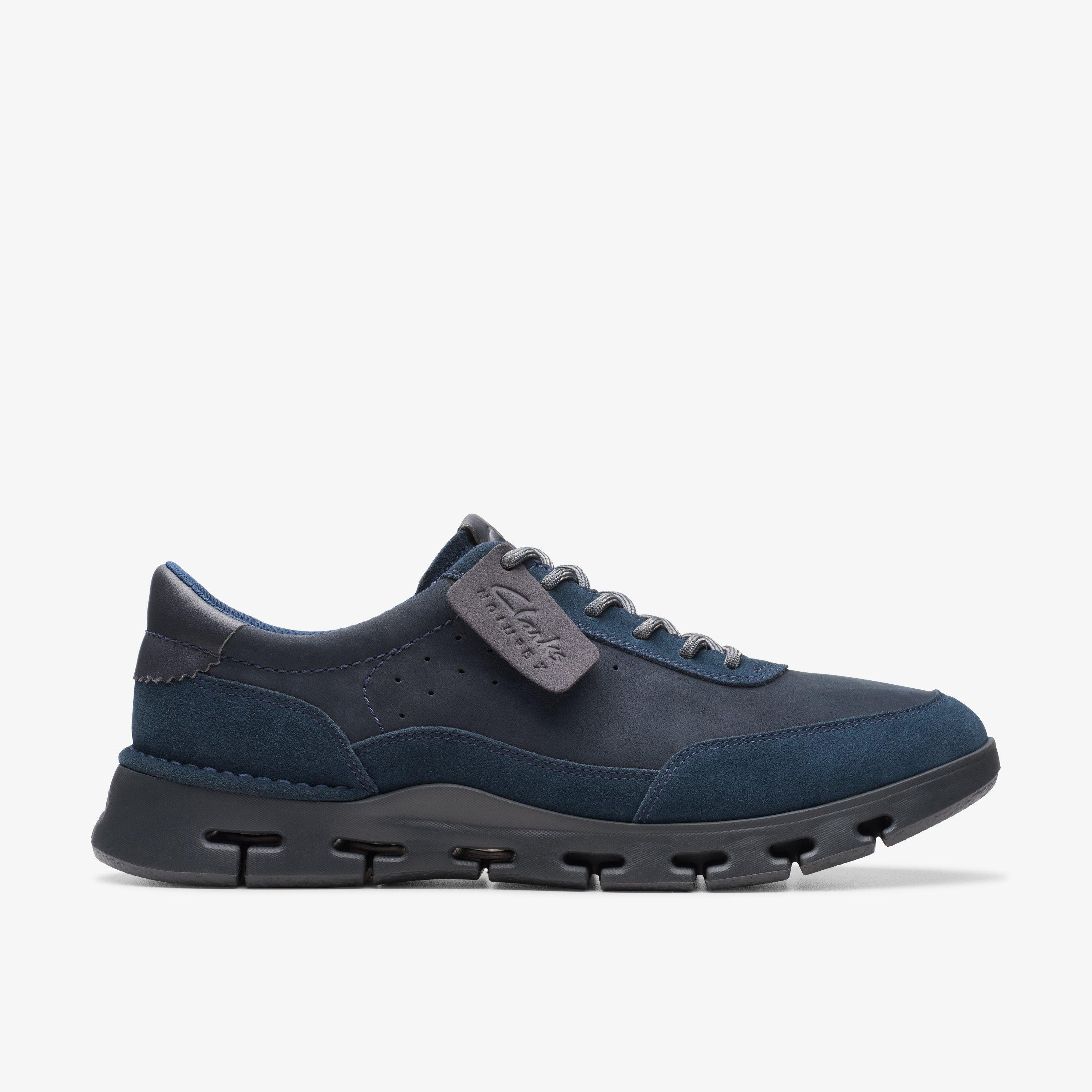 Men Nature X One Navy Nubuck Shoes Clarks CA