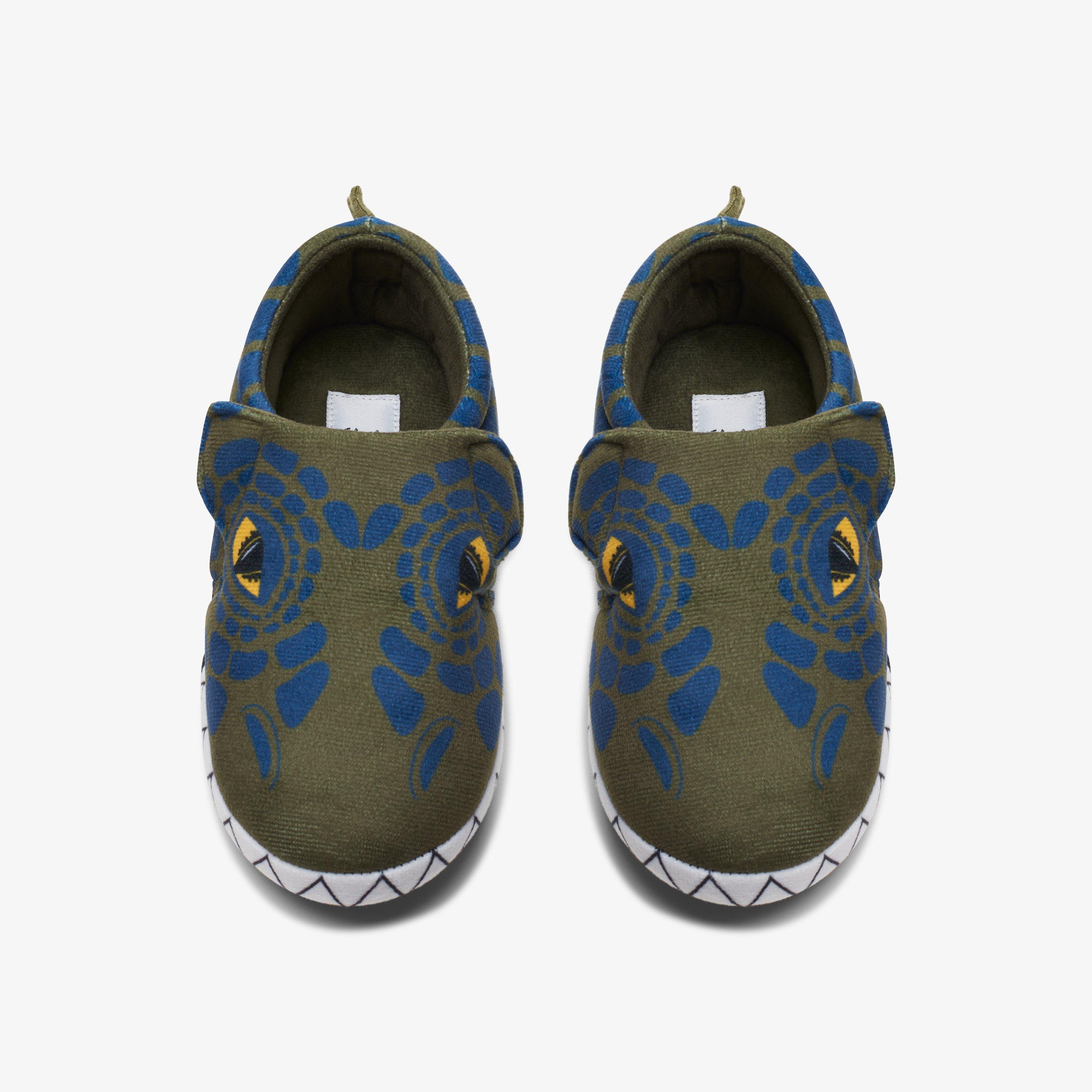 Fluffy Snug Kid Khaki Combination Slippers, view 6 of 6