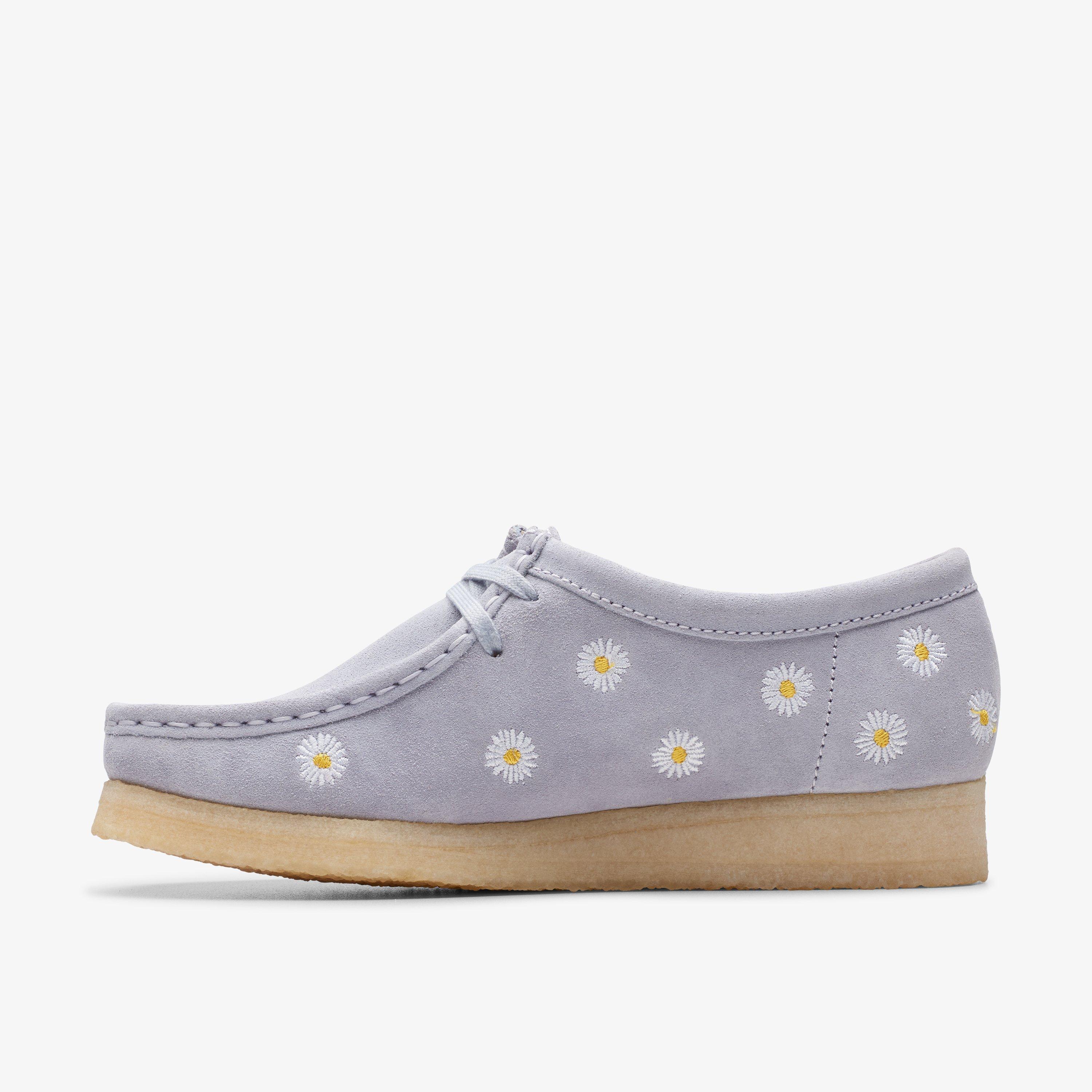 Wallabee Ricamo grigio nuvola Wallabee Scarpe Stringate, view 3 of 9