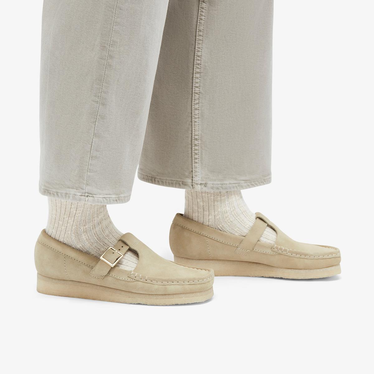 Wallabee T Bar — Beige
