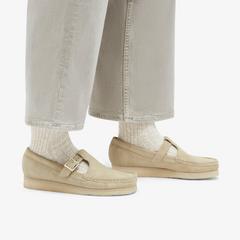 Wallabee T Bar — Beige 2