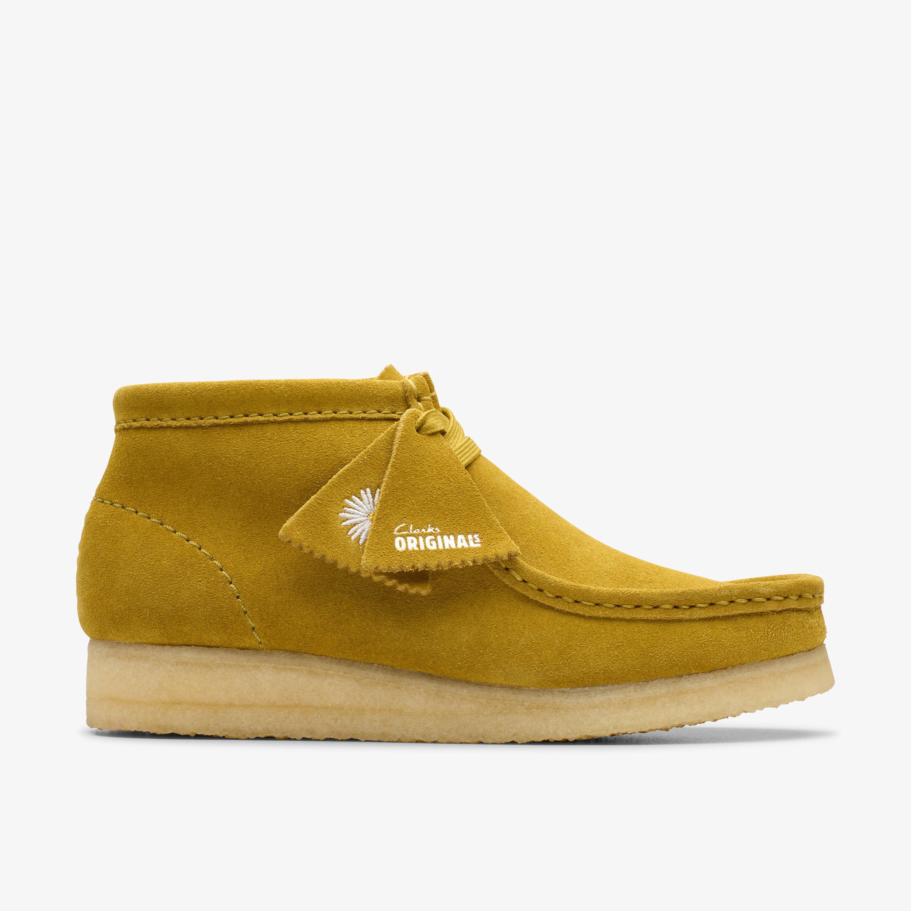 Shop Clarks Wallabee Boot In Green