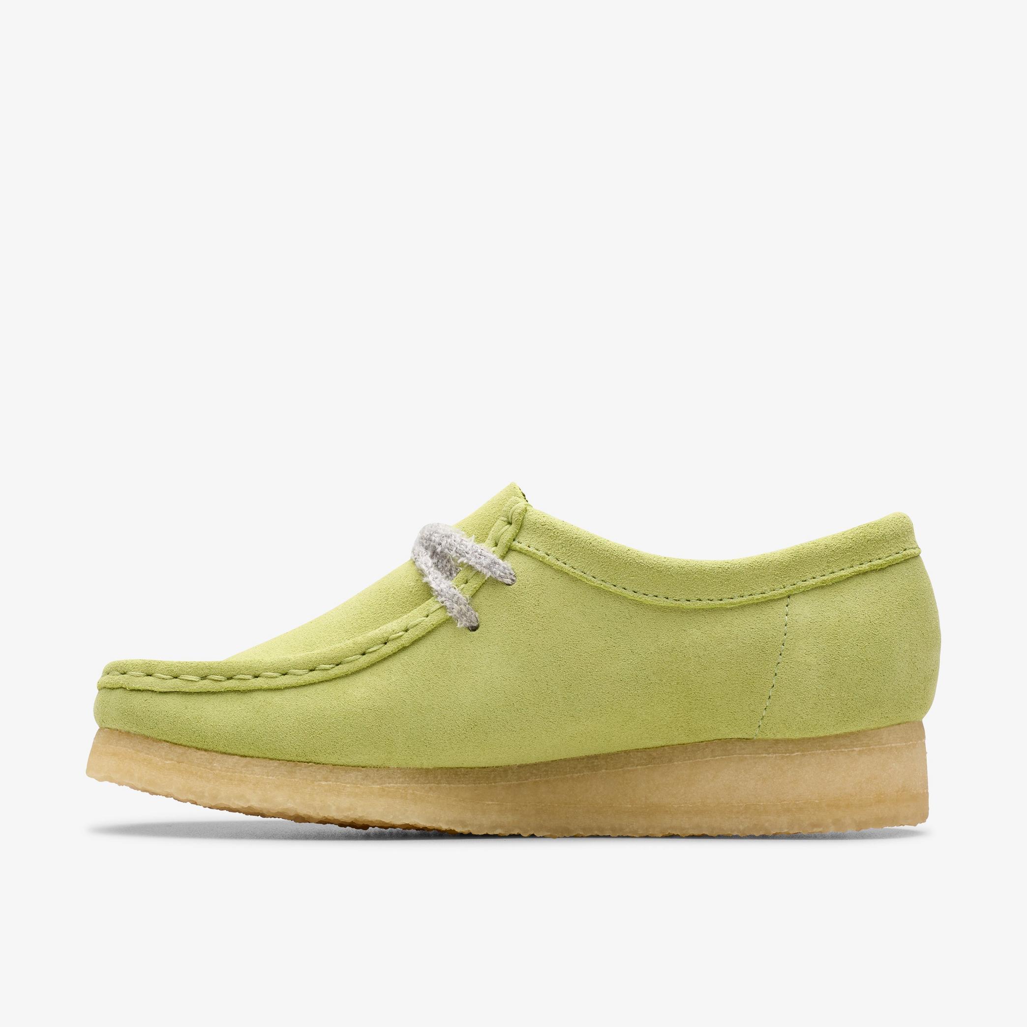 Wallabee Pale Lime Suede Wallabee, view 2 of 7