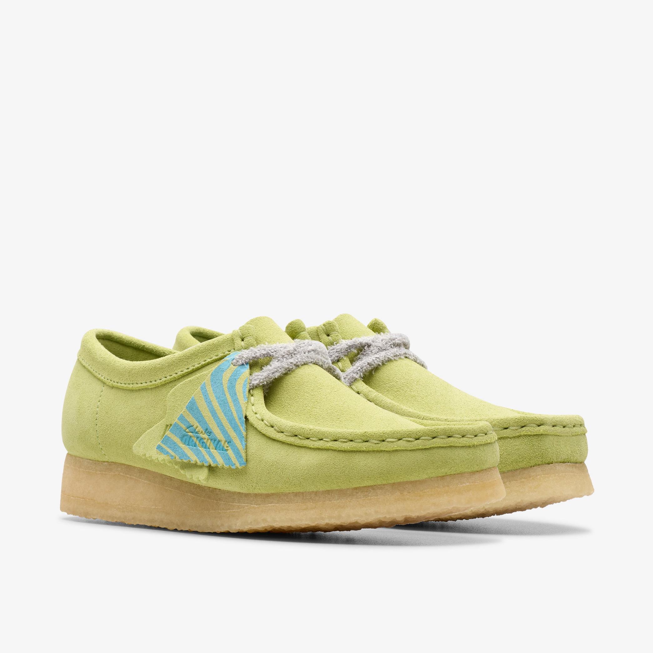 Wallabee Pale Lime Suede Wallabee, view 4 of 7