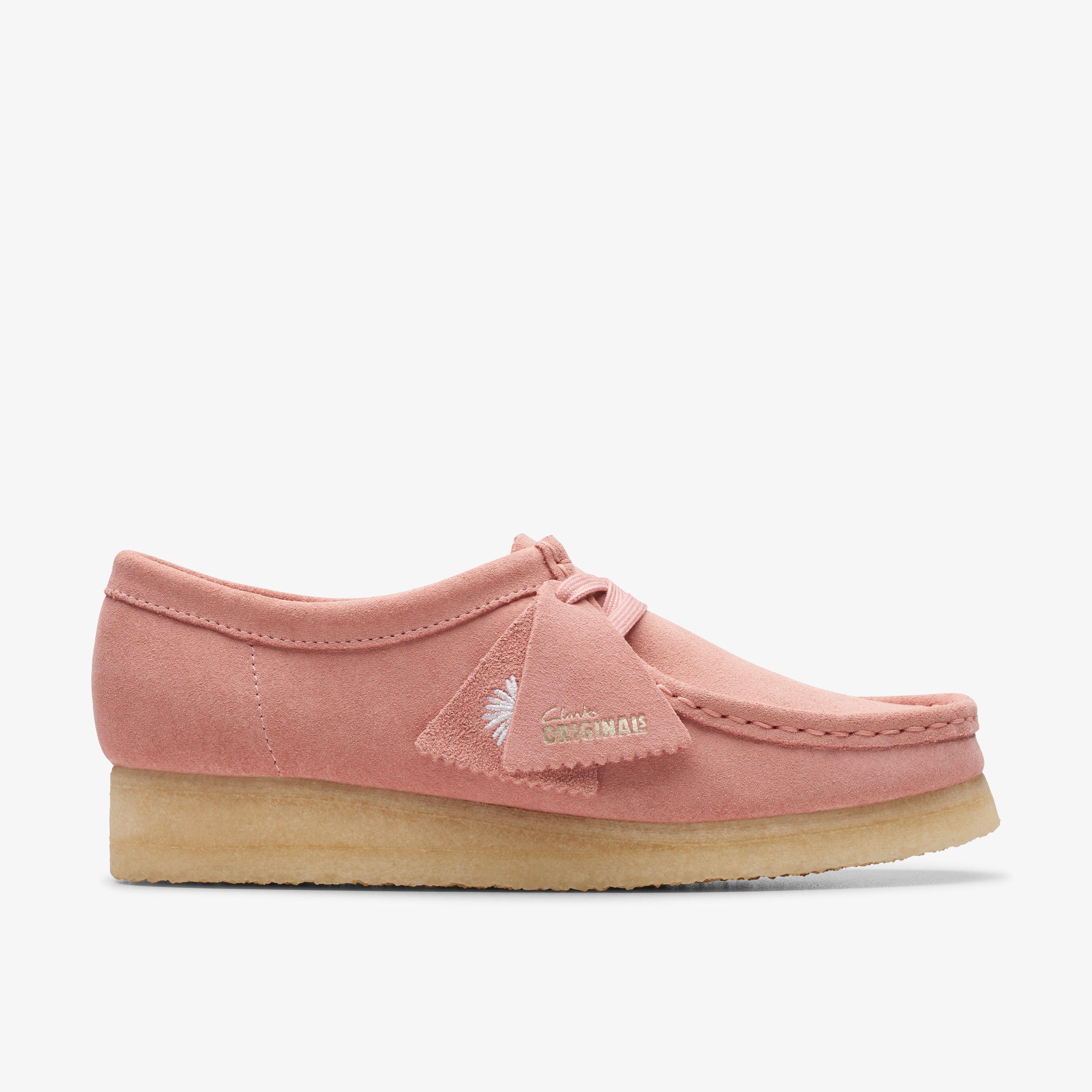 WOMENS Wallabee Blush Pink Suede Wallabee | Clarks US