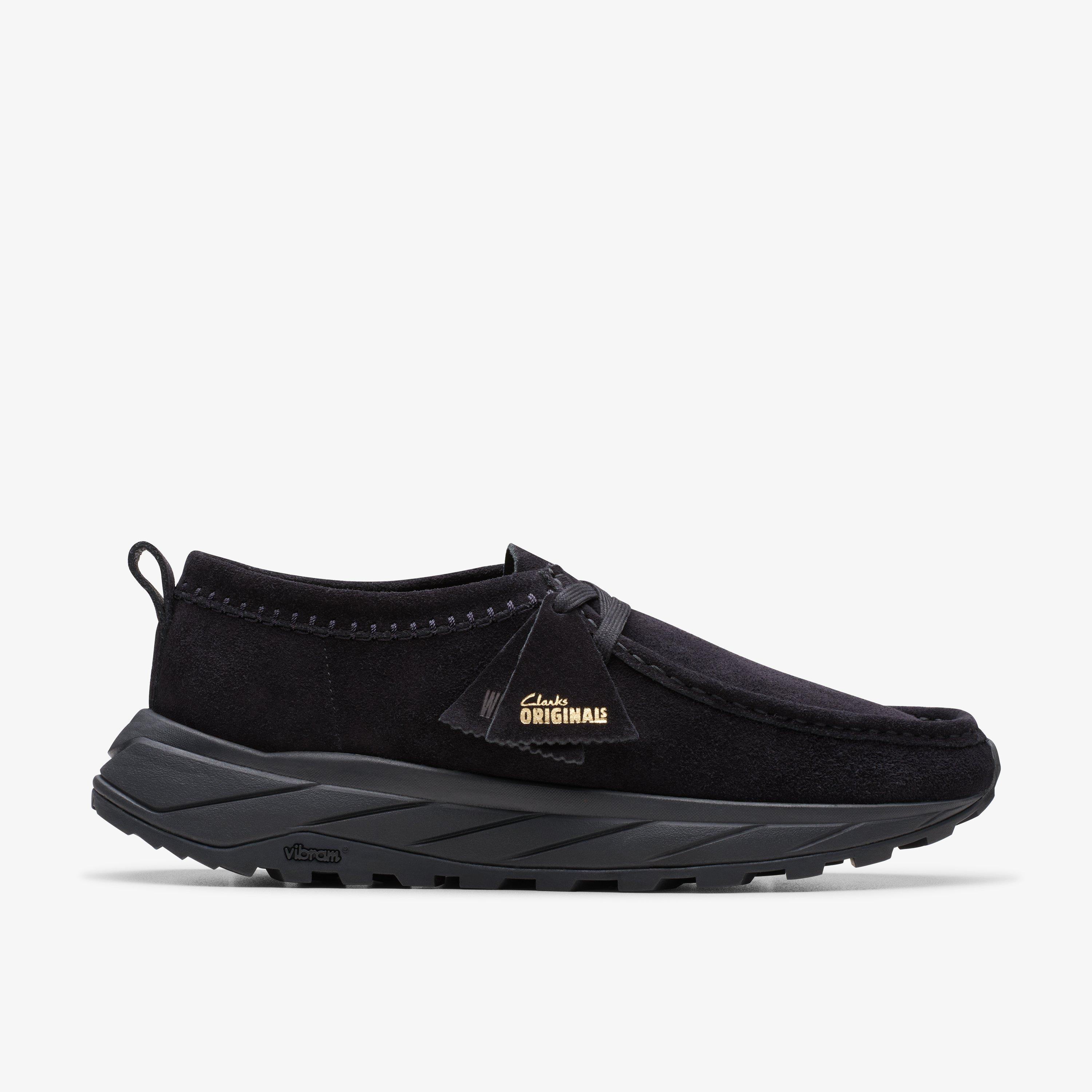 MENS Walla Eden Lo Black Suede Wallabee | Clarks US