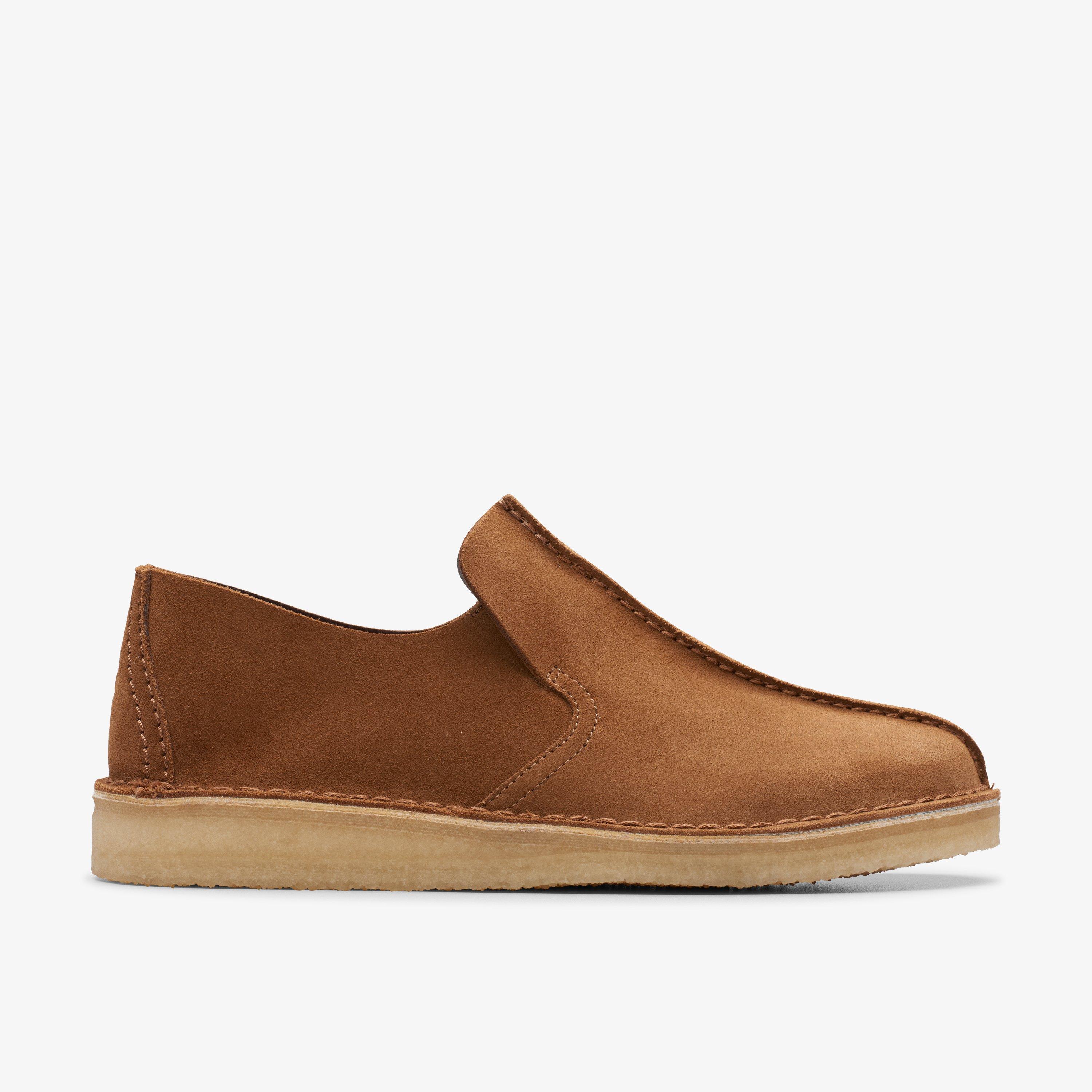 MENS Desert Mosier Cola Suede Loafers | Clarks US