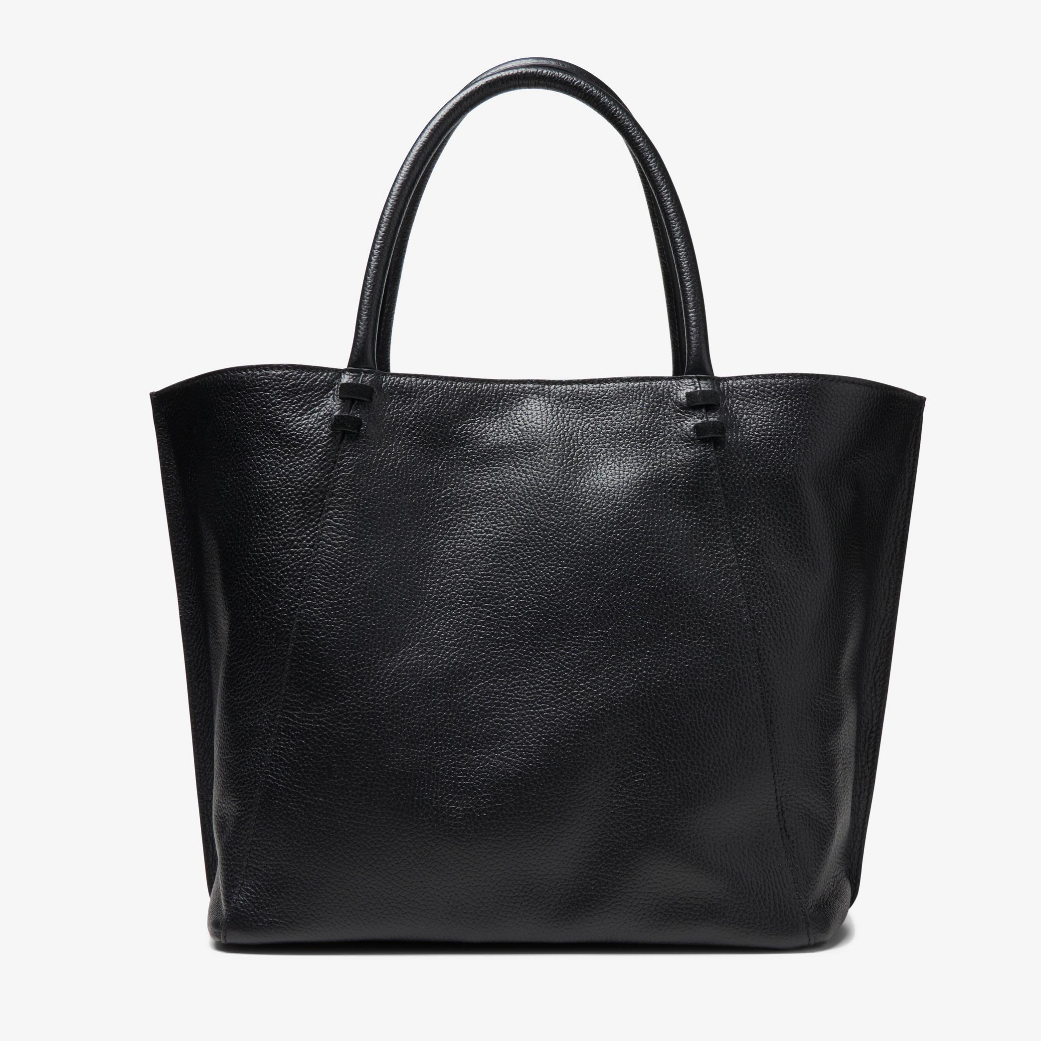 Womens Casual Large Black Leather Tote Bag | Clarks UK