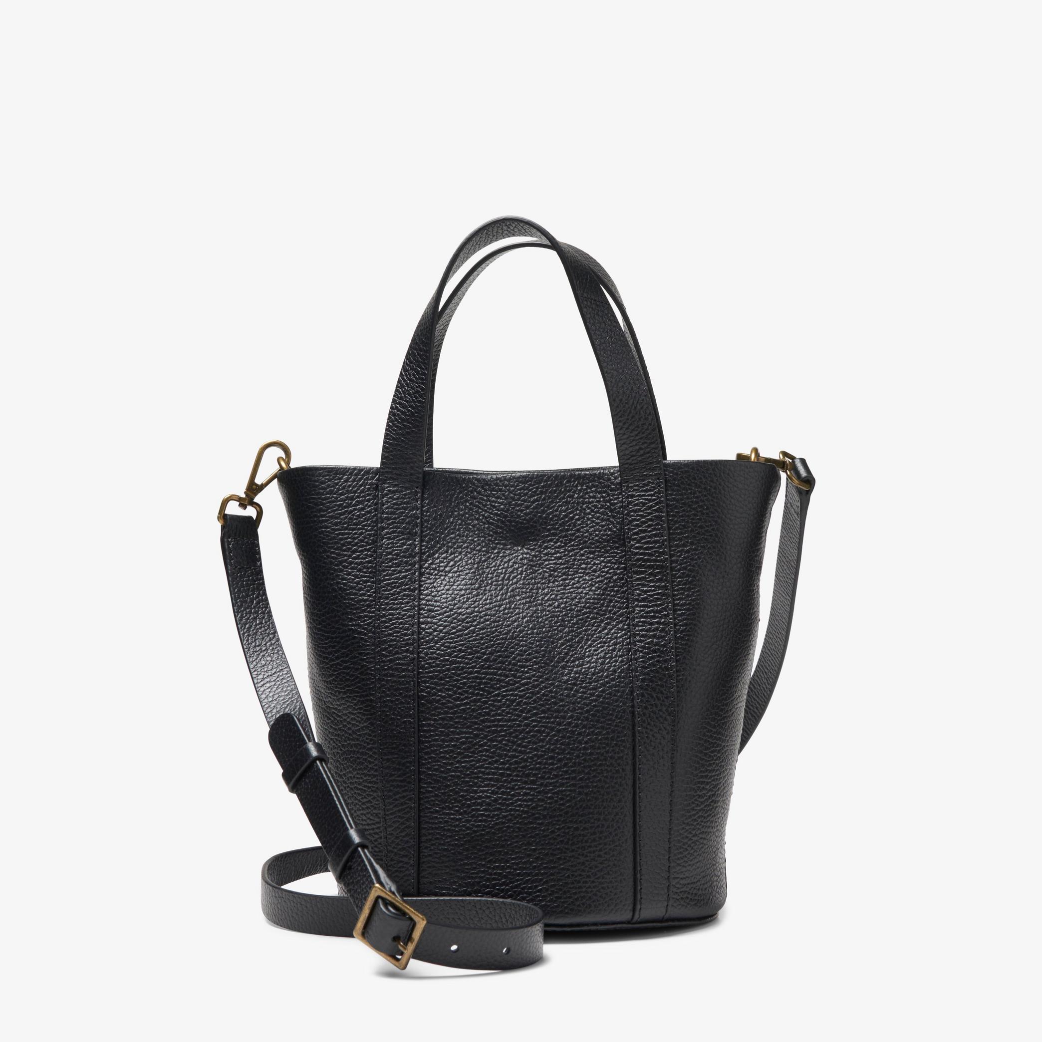 Womens Dress Mid Black Leather Shoulder Bag | Clarks UK