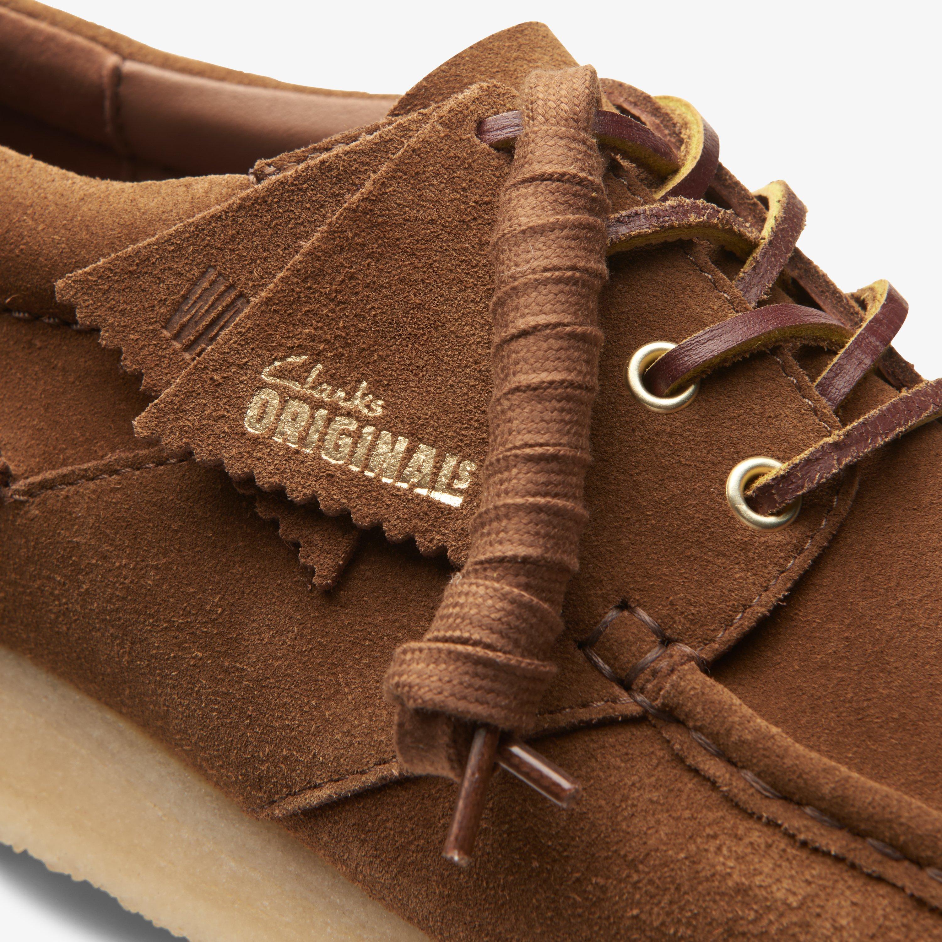 Mens Wallabee Boat Cola Suede Boat Shoes