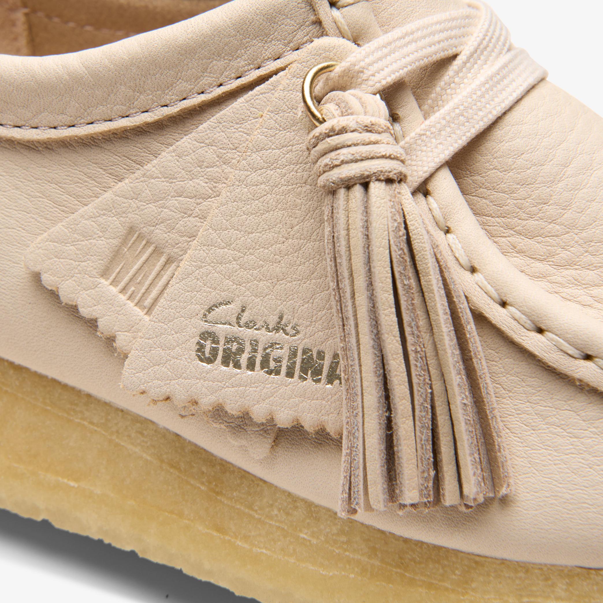 Wallabee Beige Leather Shoes, view 7 of 7