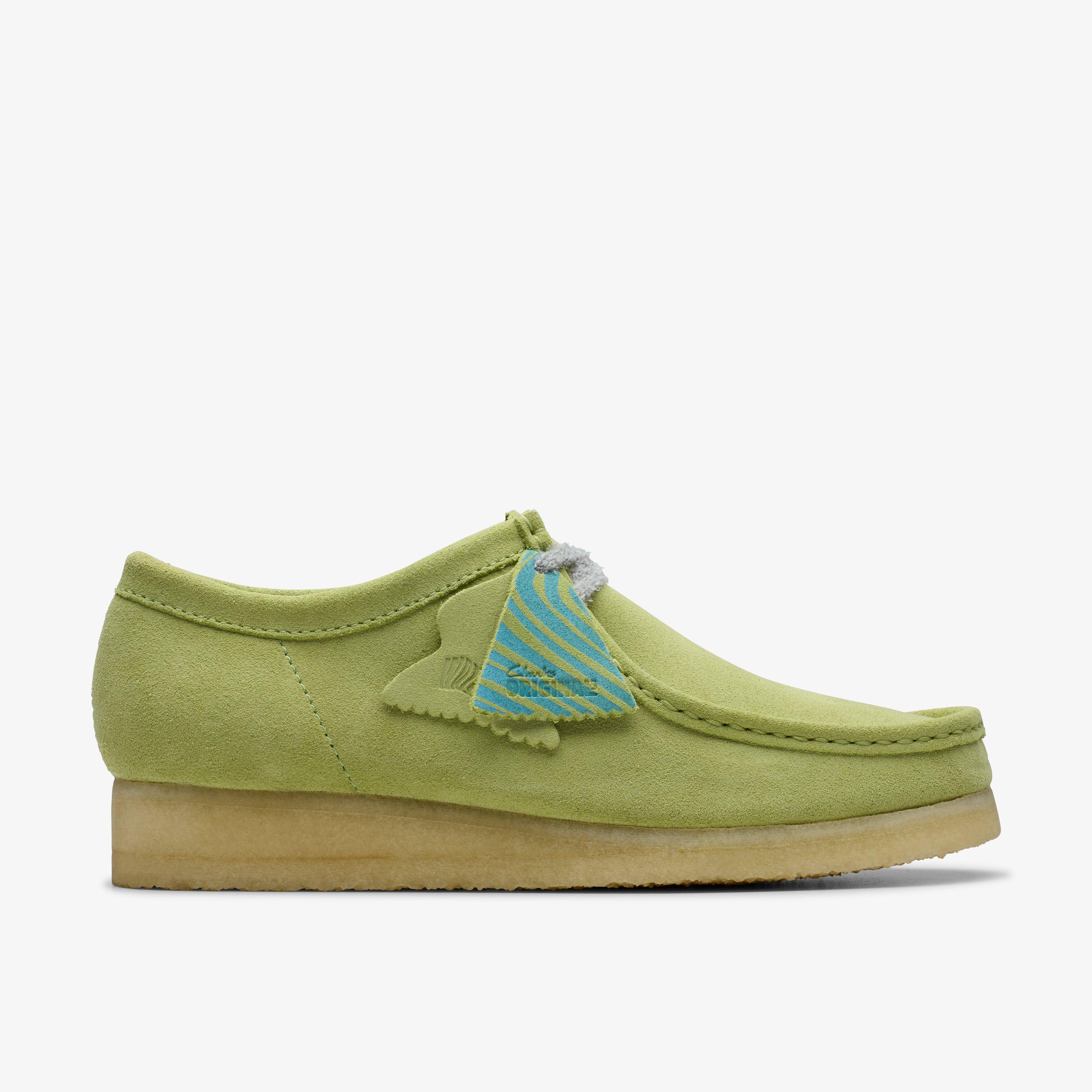 MENS Wallabee Pale Lime Suede Wallabee | Clarks CA