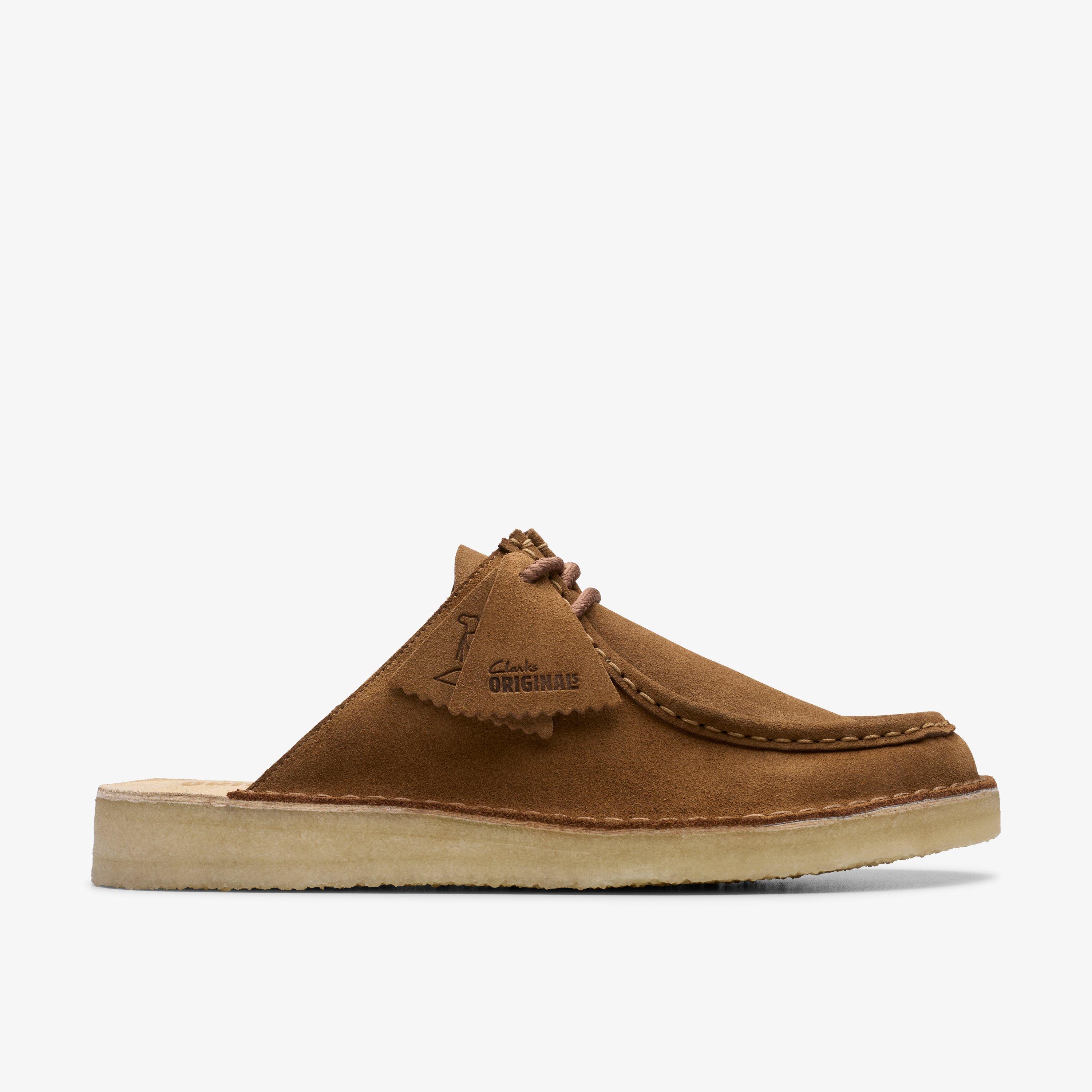 Mens Desert Nomad Mule Cola Suede Mules Clarks